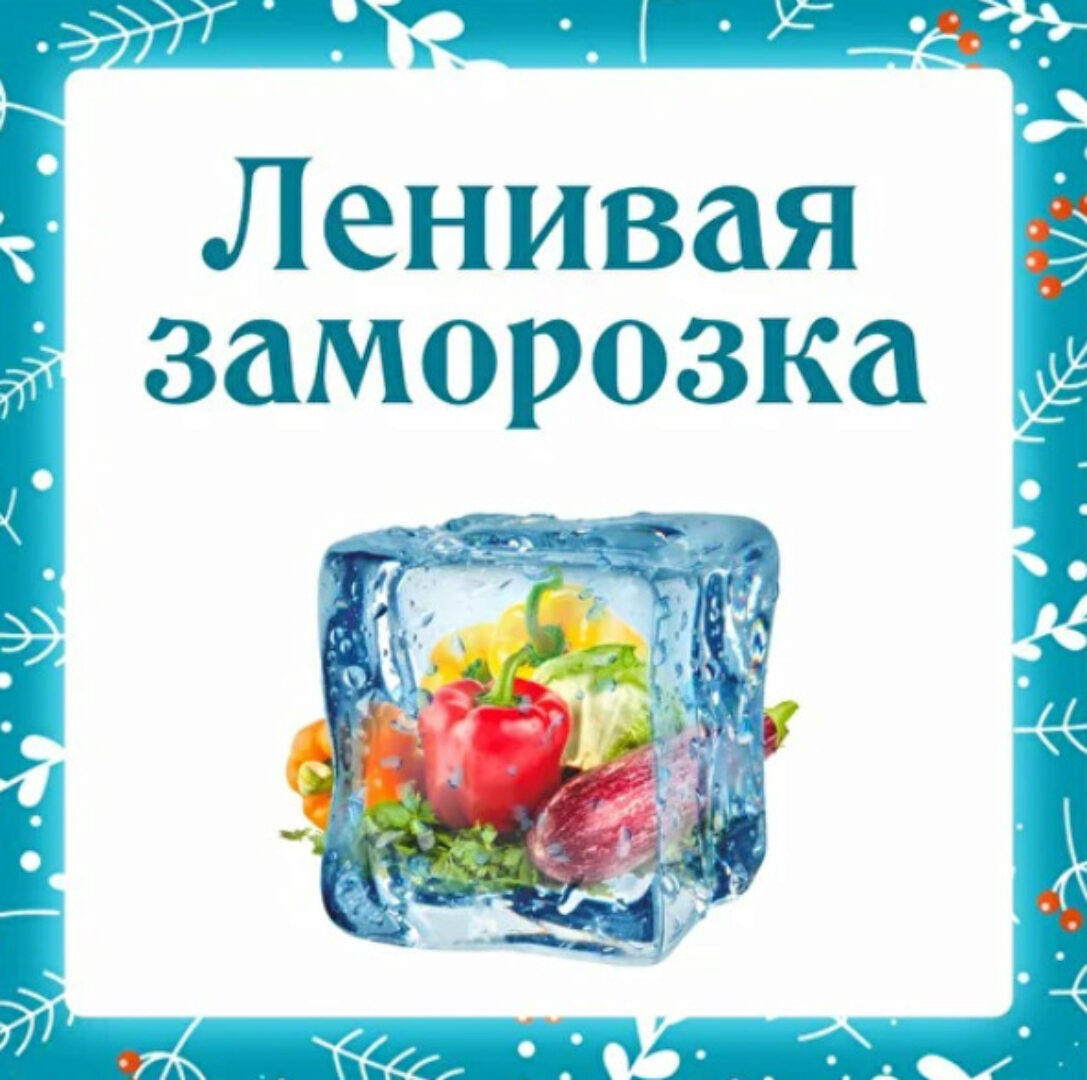 [Ленивый кулинар] Ленивая заморозка (Ольга Данчук, Елена Воронцова)