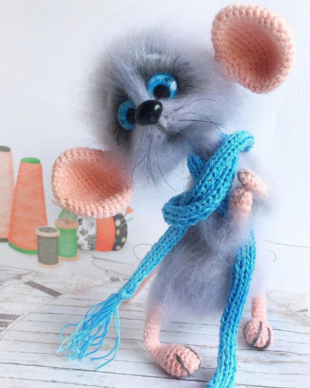 [vazaniy_cat] Мышонок крючком (Ксения Щербинина)