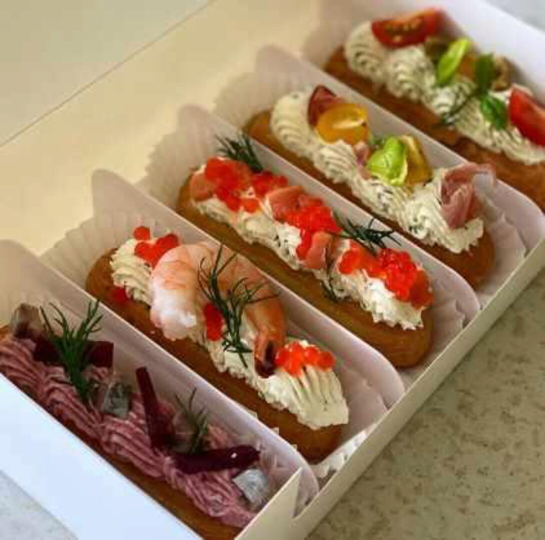 Закусочные эклеры. Набор 3 (brutal_cakes)