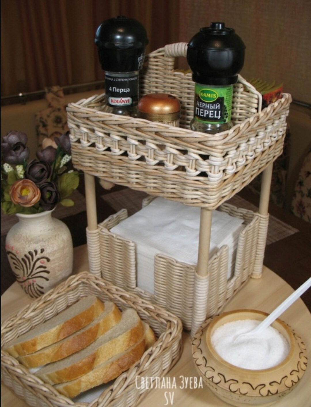 [Бумажная лоза] МК салфетницы-этажерки (Светлана Зуева)