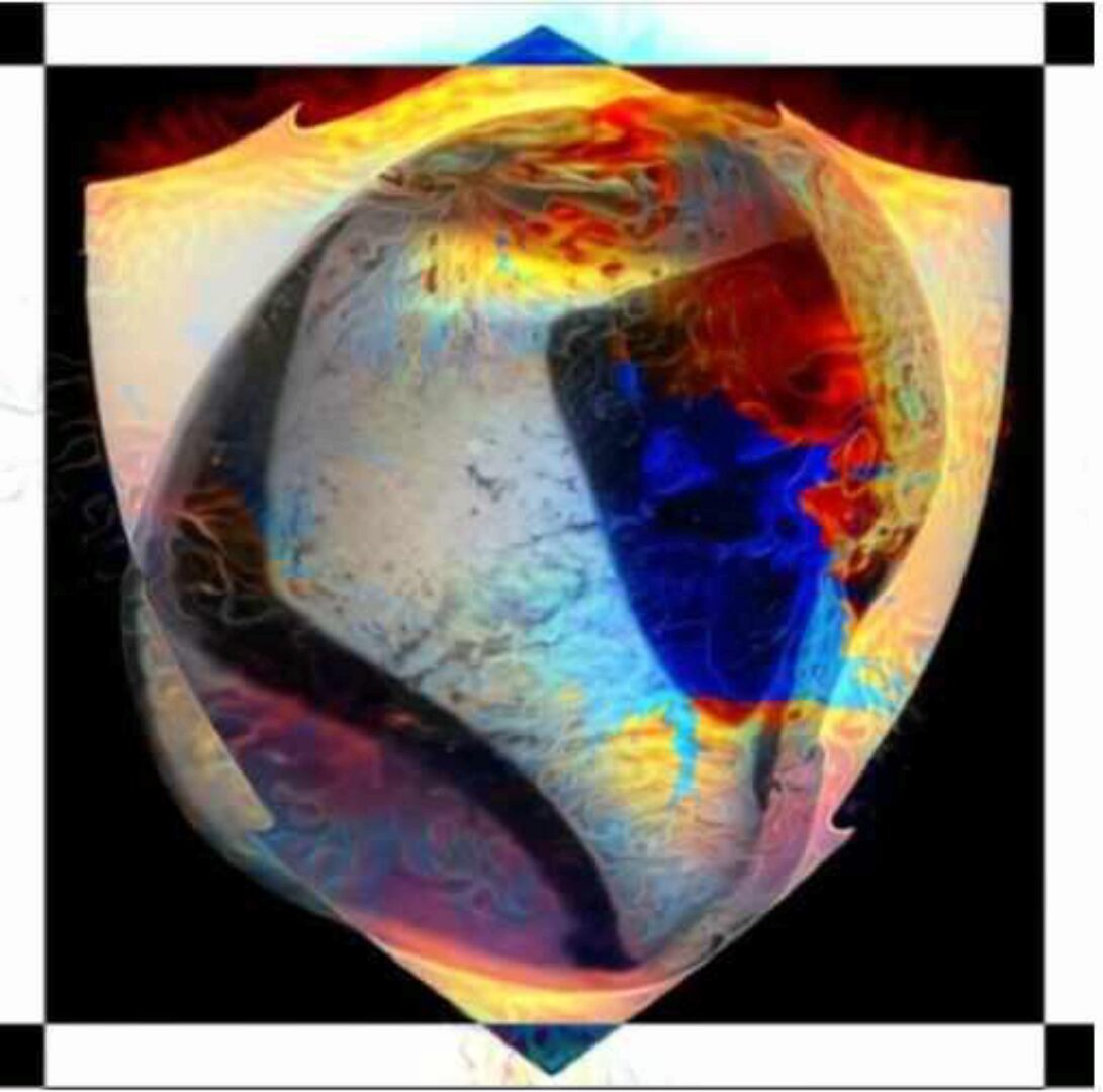 [Sapien Medicine] Черный зеркальный каменный щит