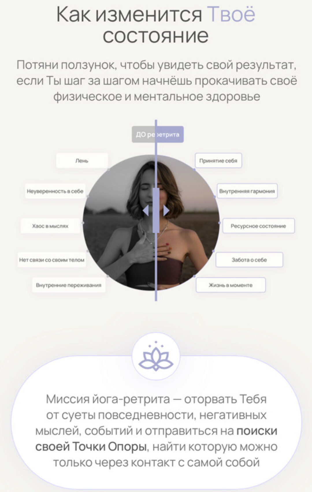 Йога-ретрит Точка Опоры. Тариф За ручку с куратором (Александра Поснова)