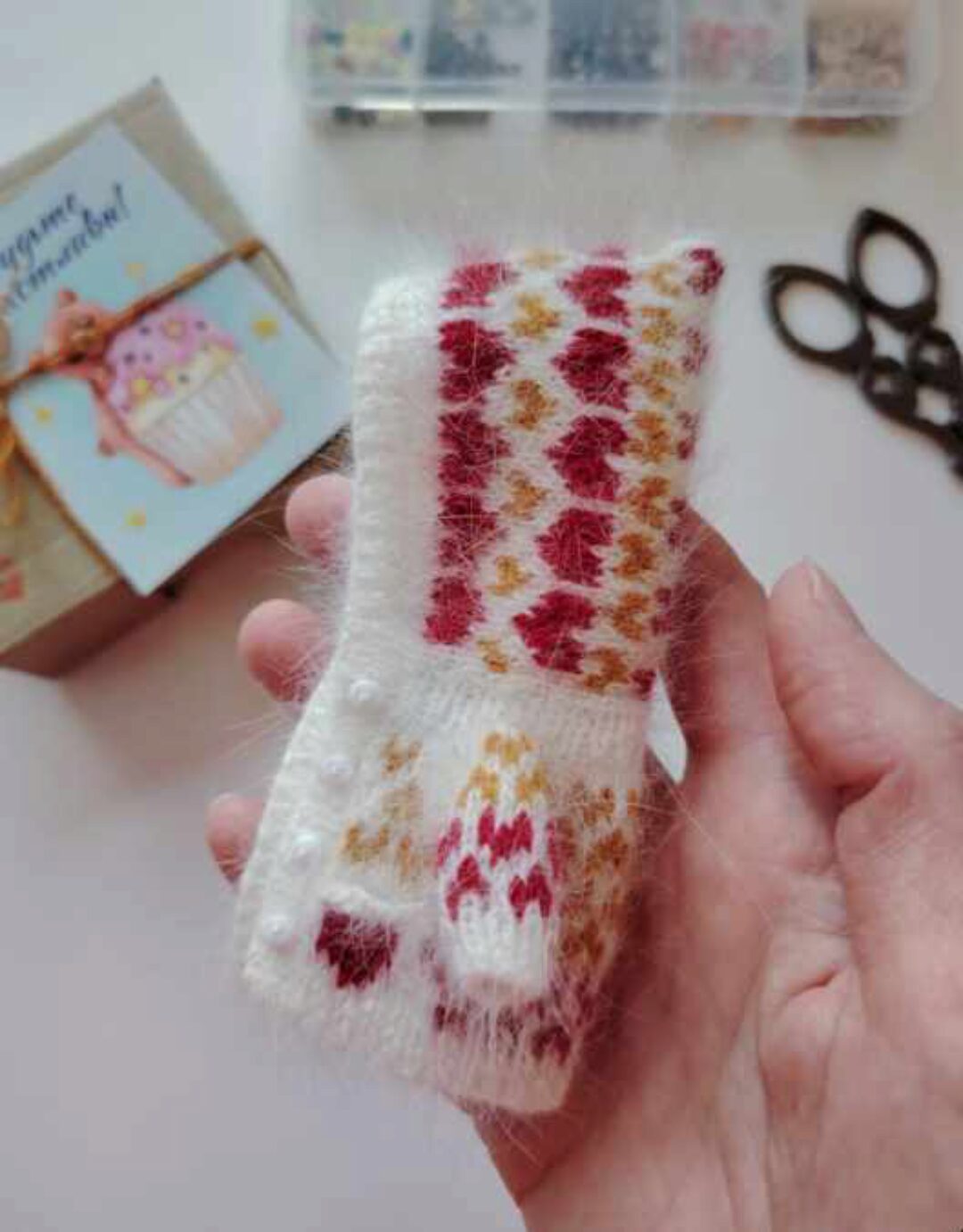 Кардиган сердечки для обитсу 11, ob11 (Юлия Водопьянова)