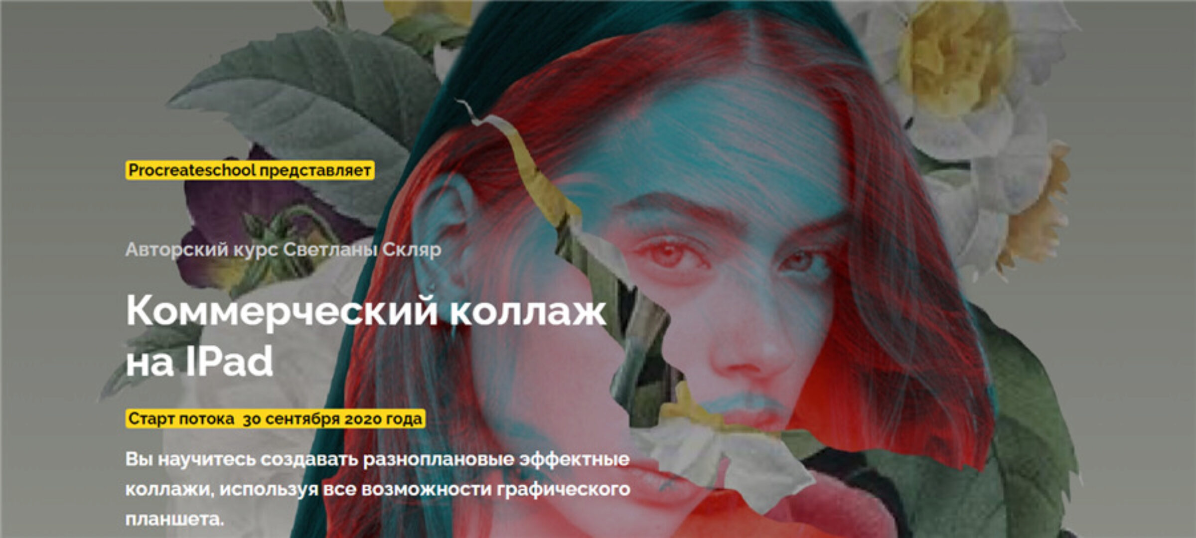 [Procreate school] Коммерческий коллаж на IPad (Светлана Скляр)