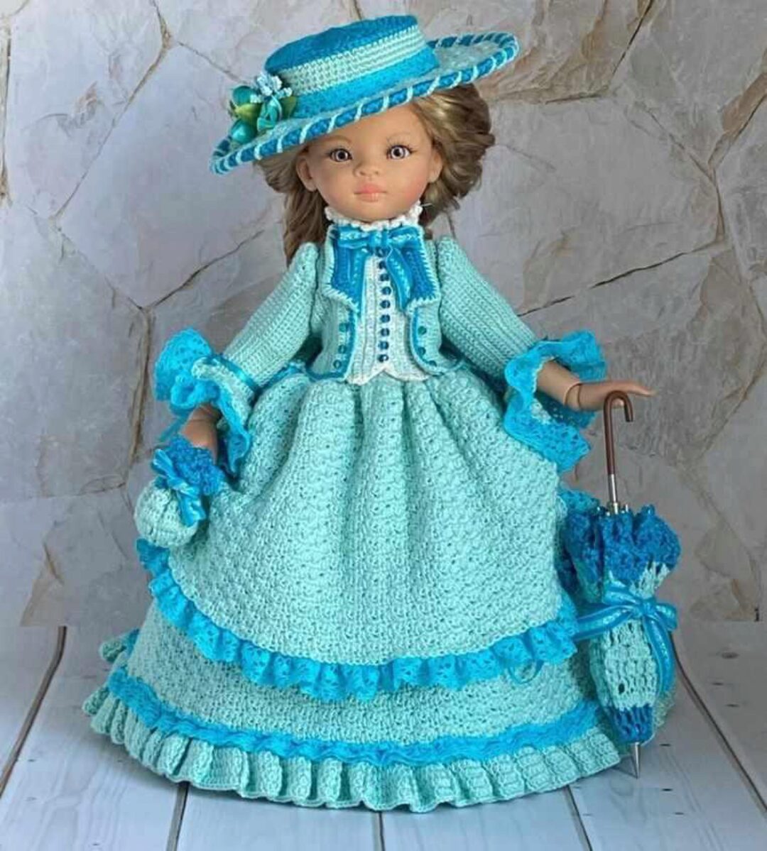 Мастер класс по вязанию наряда крючком Элен для кукол Паола Рейна (Ольга Корчагина)