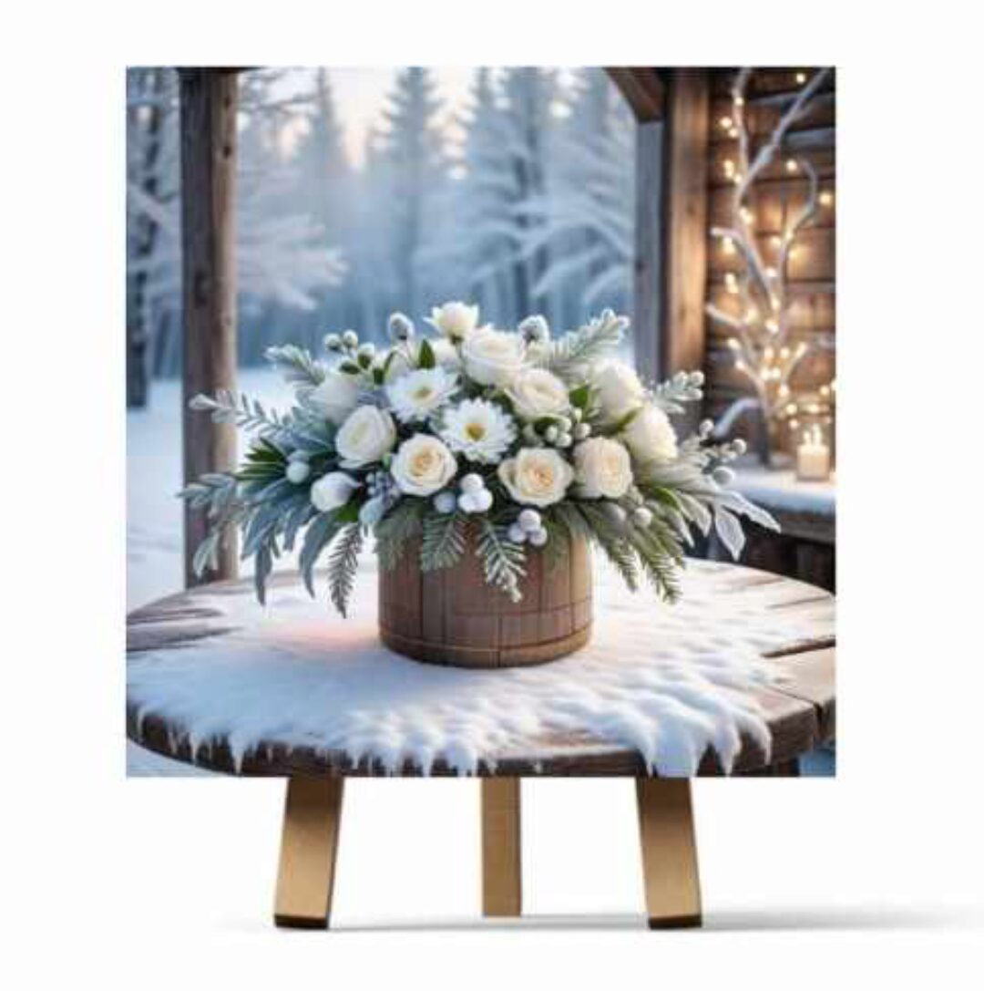 [Рисуем дома] Букет зимний (Ирина Шпакова)