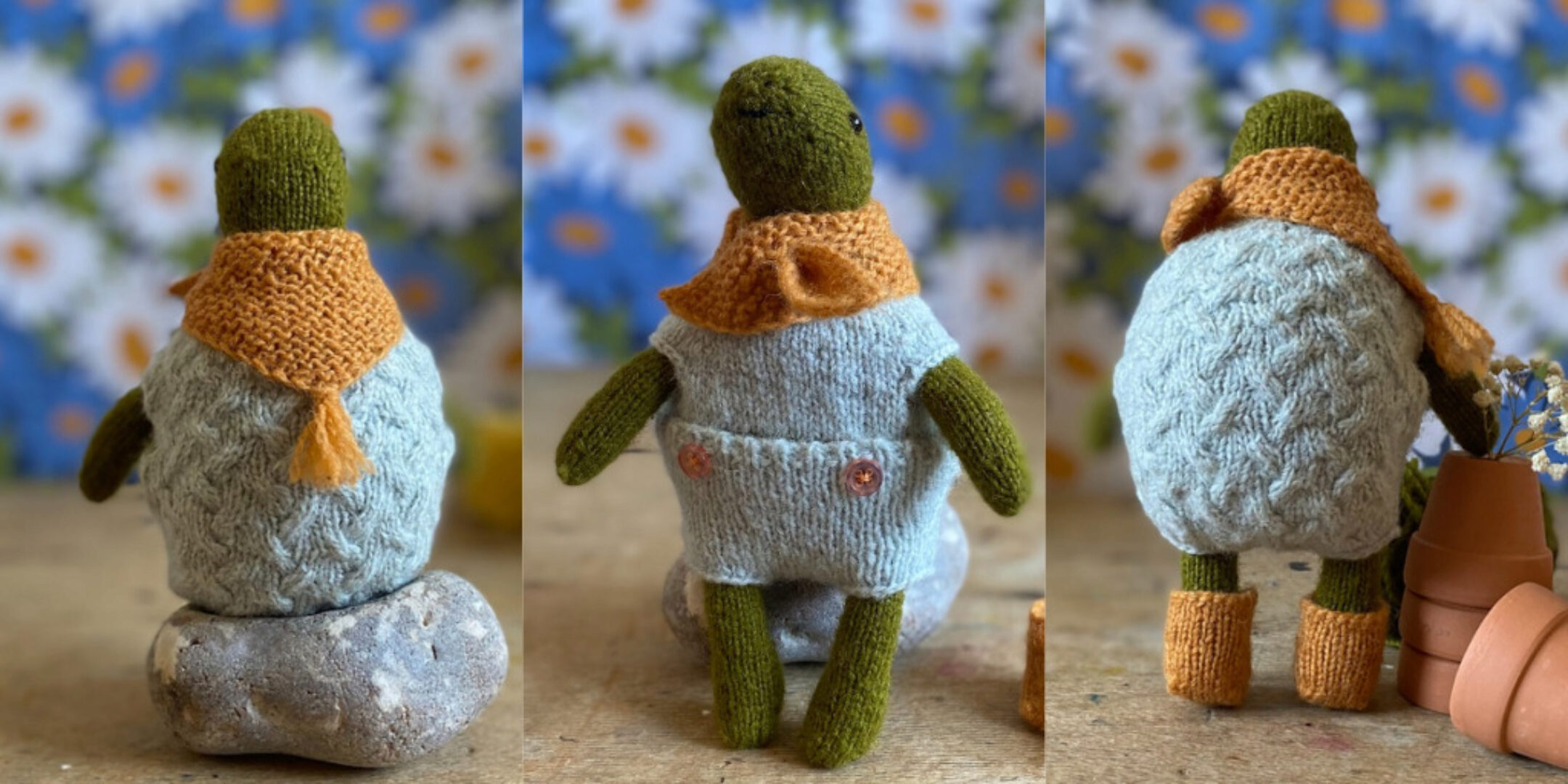 [Вяжи.ру] Вязаная спицами черепашка Jodie