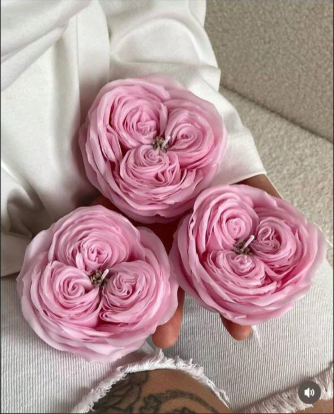 Свечи цветы. Мастер класс Роза кудрявая (Jarlen.candle)