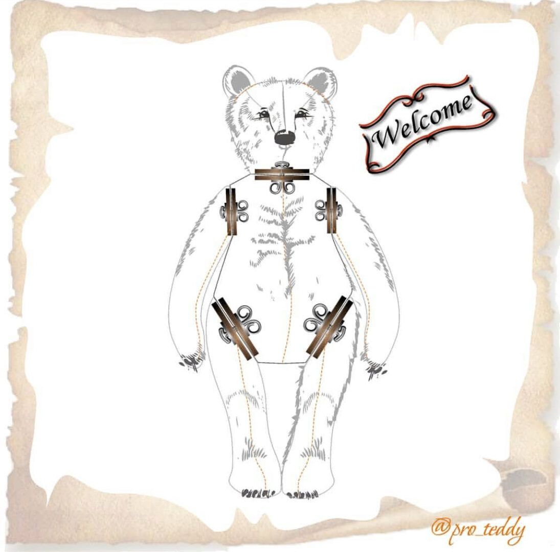 [Тедди] Онлайн МК по построению выкройки тедди и его друзей (Тина Пименова)