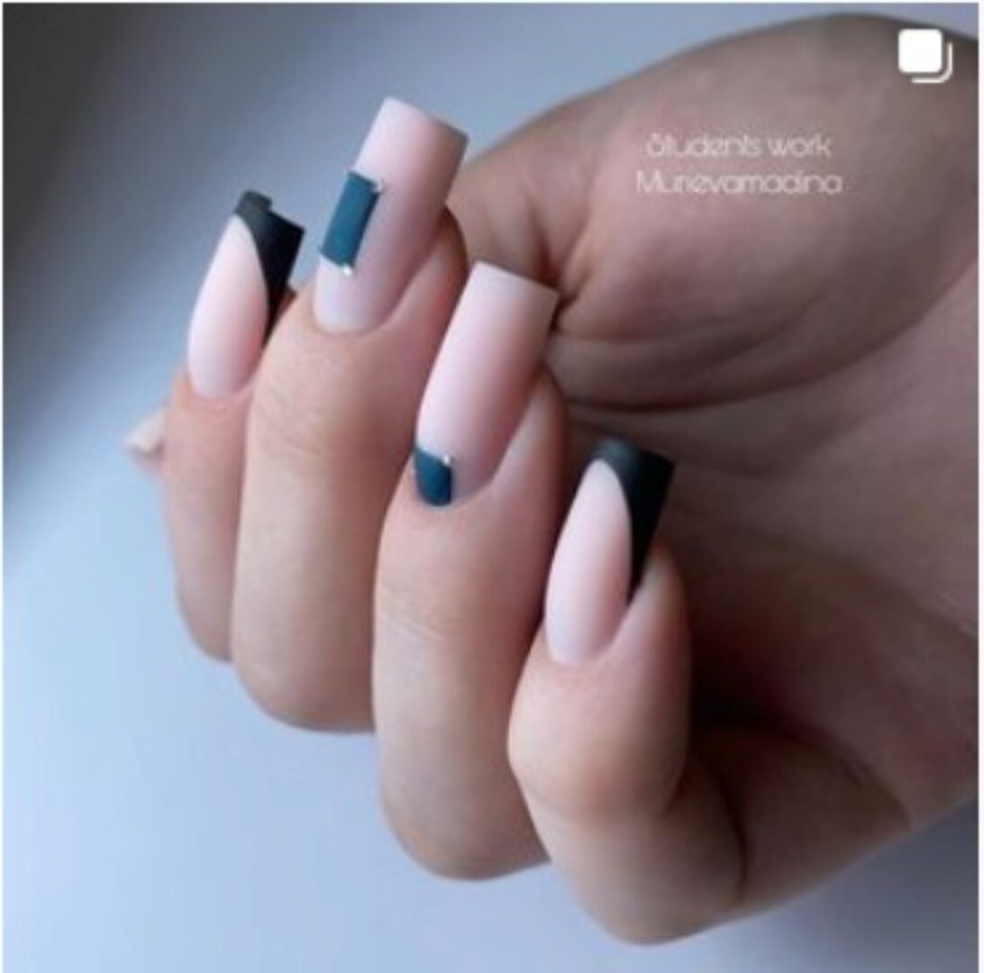 Салонное моделирование. Техника опила формы квадрат  (murievamadina)