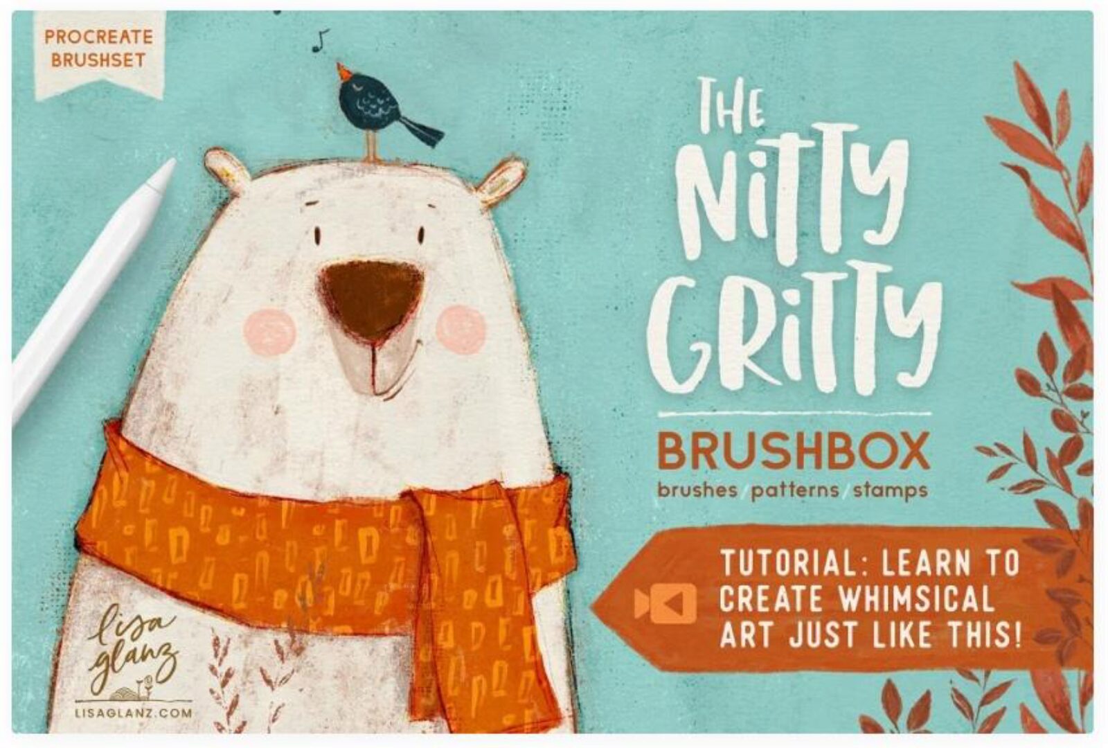 The Nitty Gritty Brushbox For Procreate / Идеальный набор кистей для Procreate (Lisa Glanz)