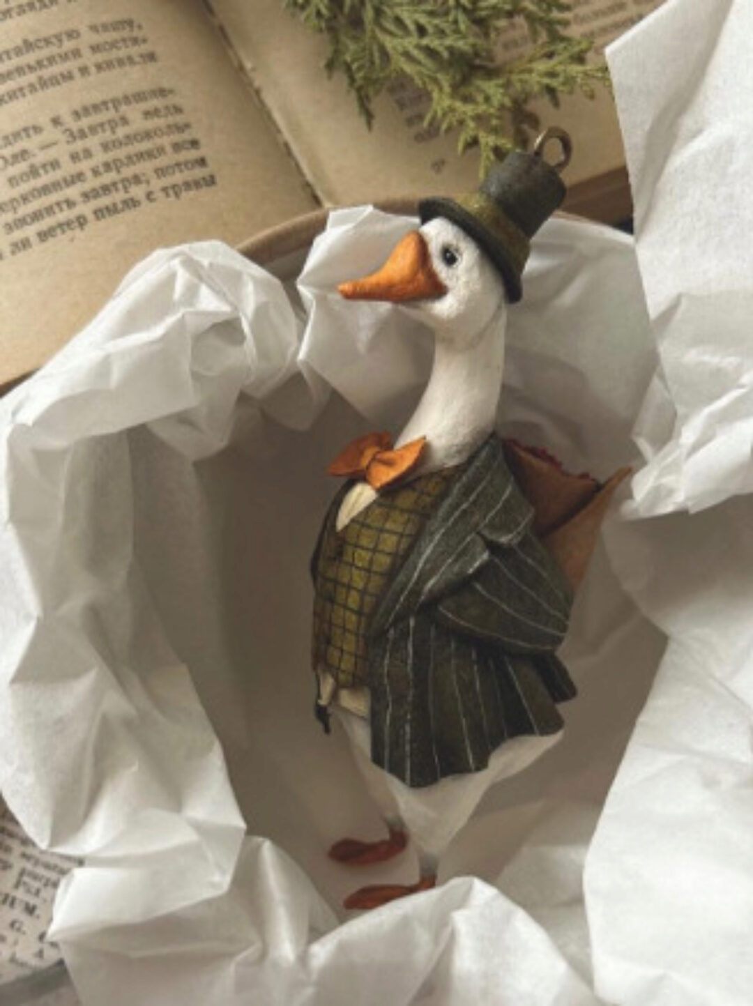 [cotton_toys_st] Гусь (Татьяна Коптева)