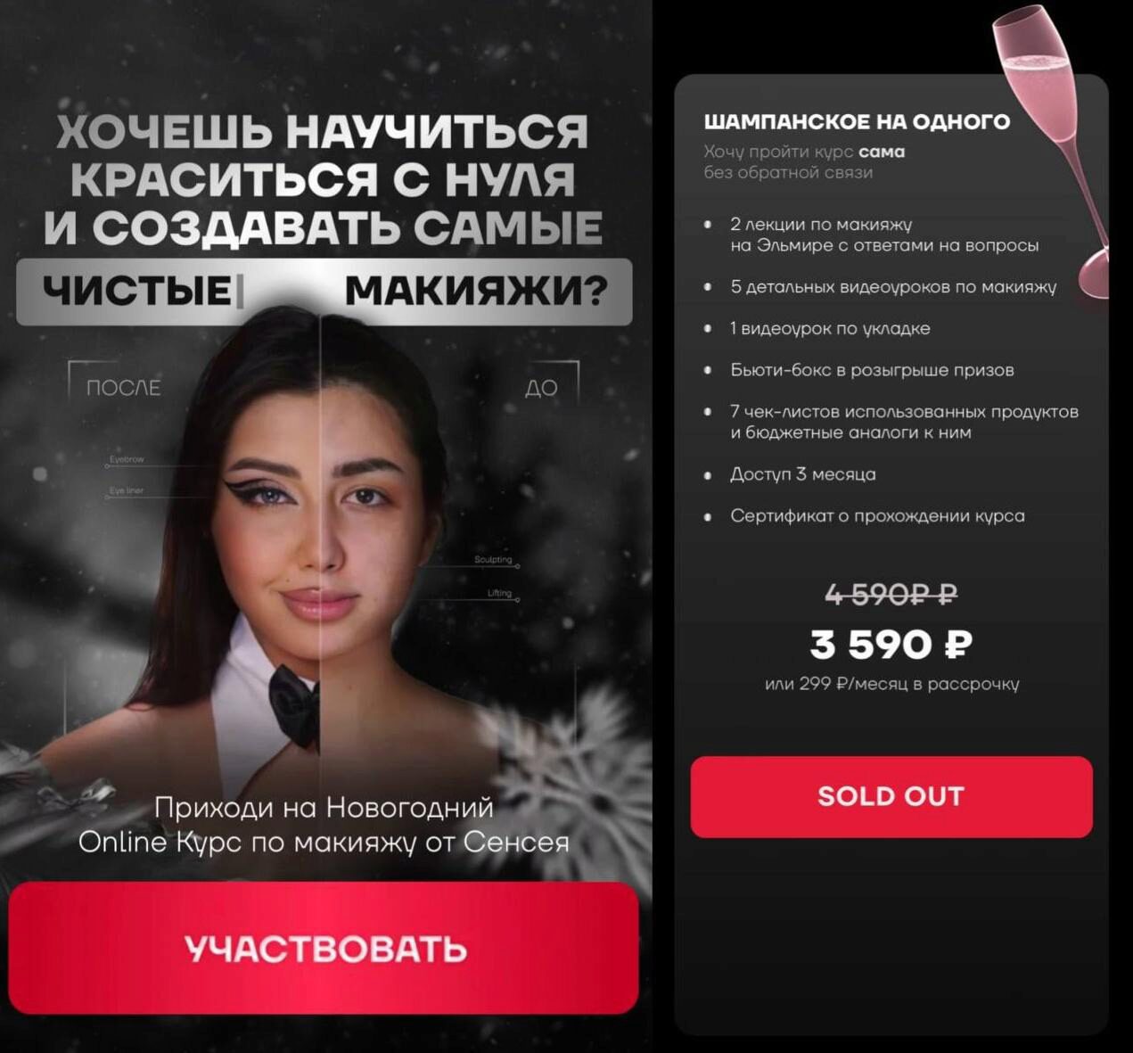 Макияж с нуля. Тариф Без обратной связи (Эльмира Первакова)