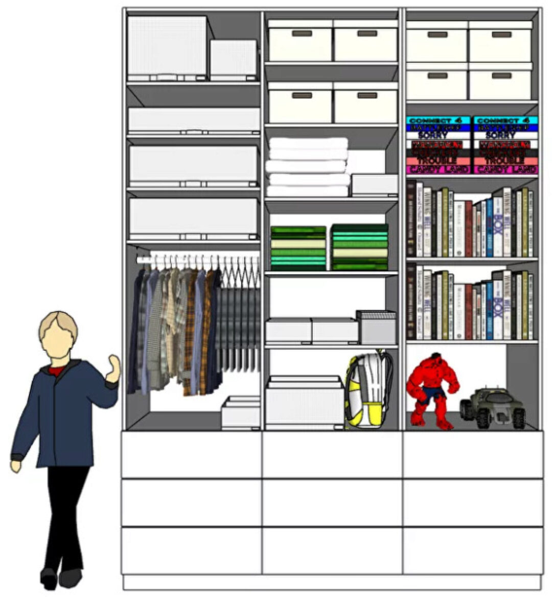 Планирование взрослого шкафа (Наталья Виноградова)