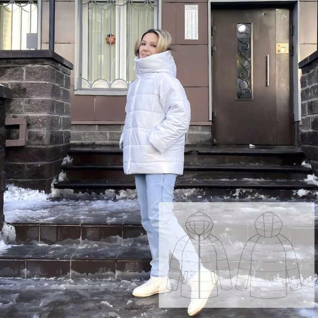 Женская зимняя куртка Туман. Размер 52-64 (Катя Мхитарян)