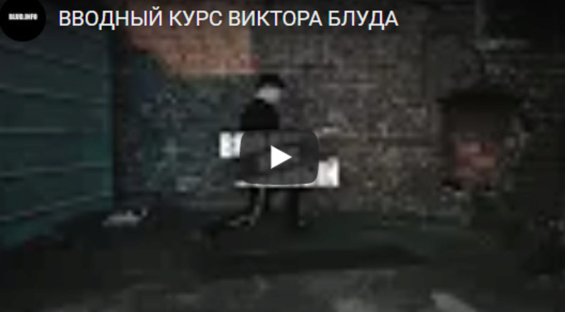 2 недельный вводный курс (Виктор Блуд)