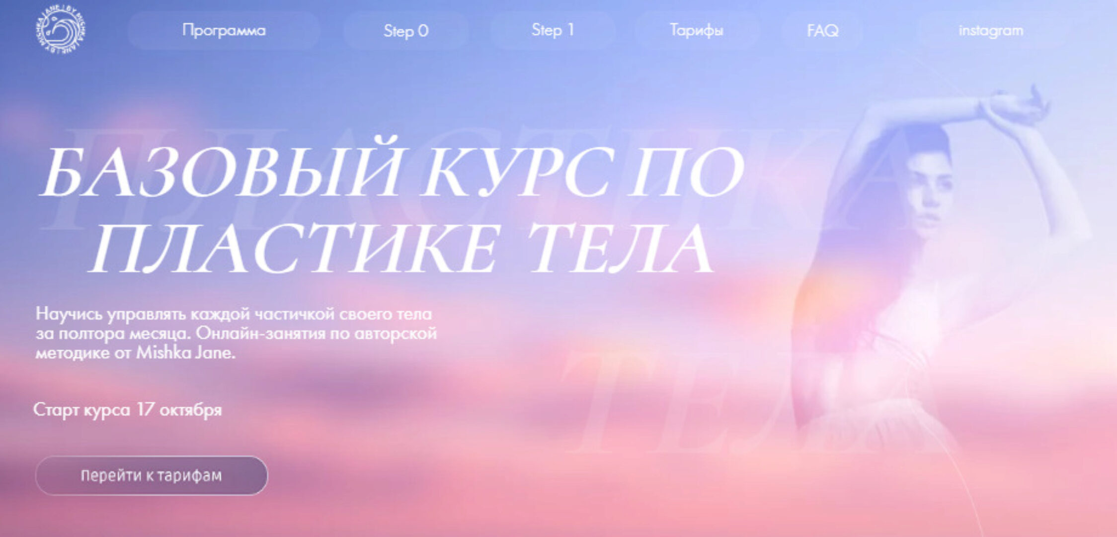 Базовый курс по пластике тела. Step 1. Сильная и независимая (Евгения Мишустина)