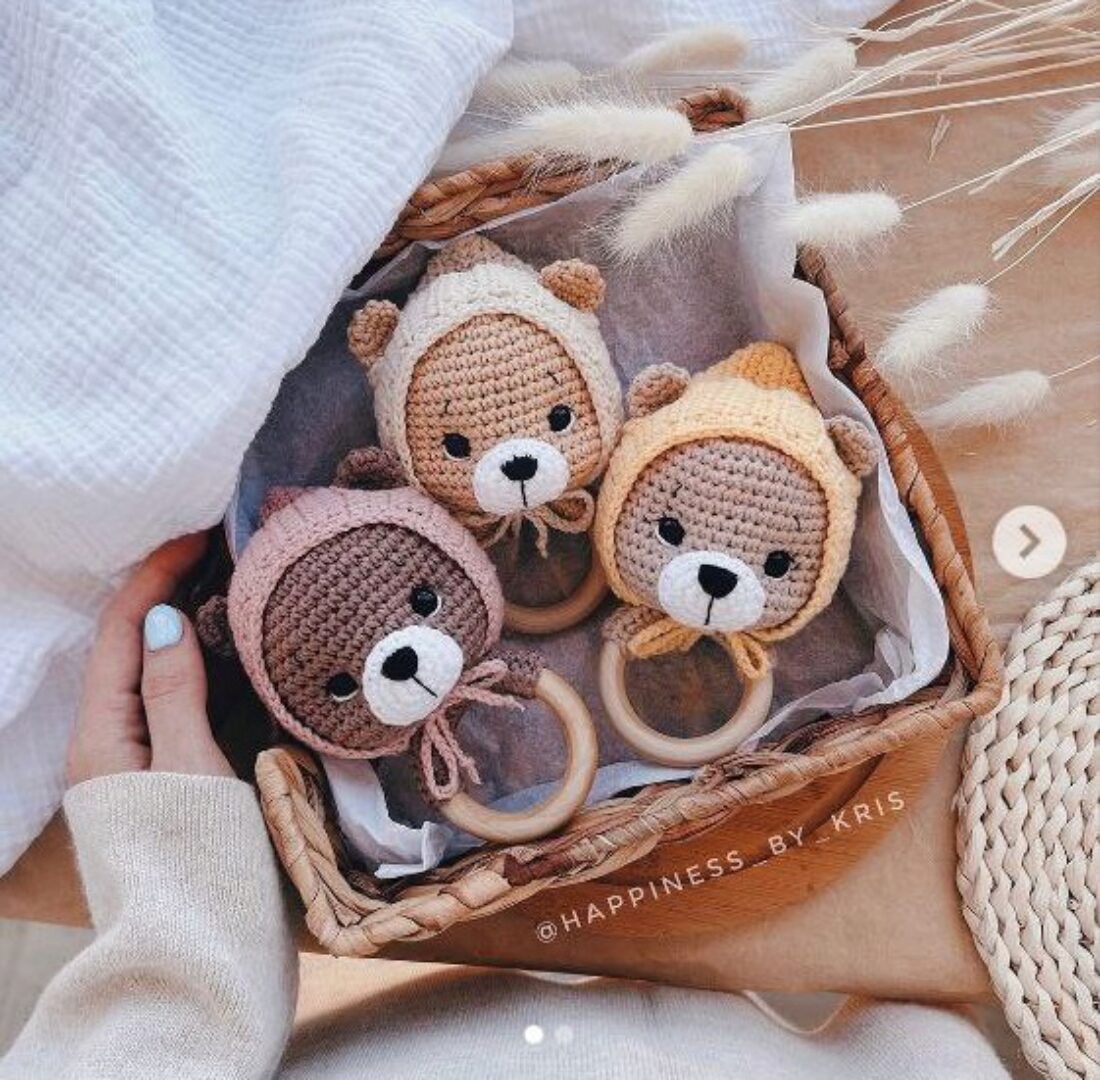 [Happiness By Kris] Погремушка Мишка (Кристина Лысова)