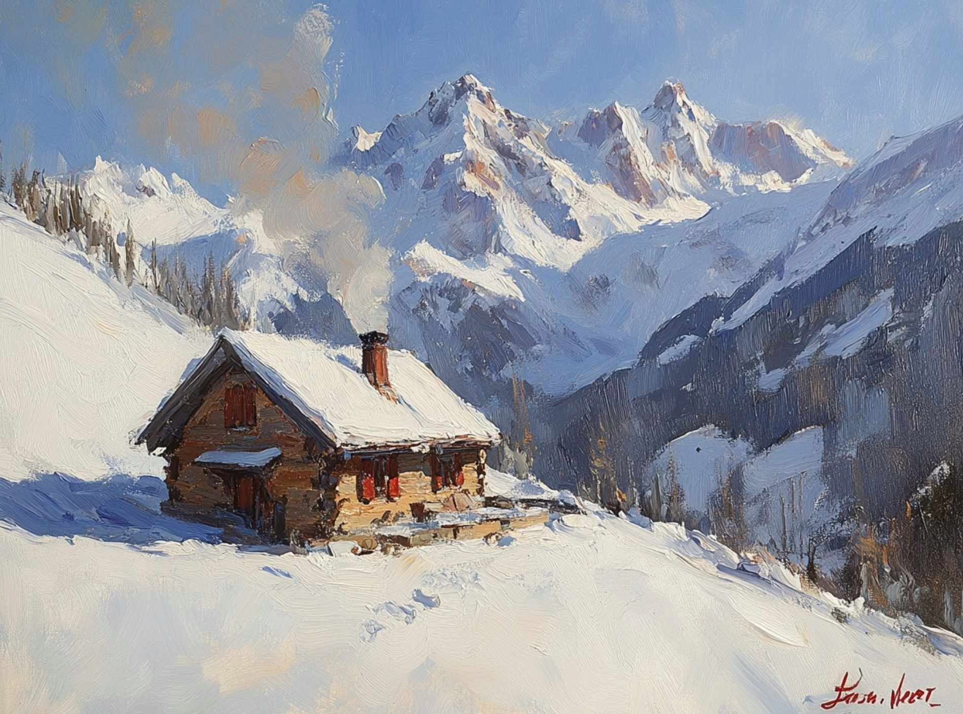 [ZartSchool] Новогодний календарь. Дом на склоне горы. Декабрь 2024 (Татьяна Зубова)