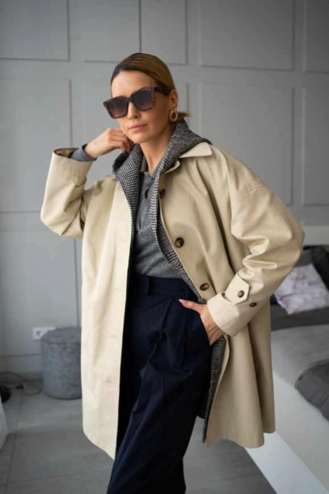 Тренч прямой Rachel D. Размер 42-52. Рост 162-166 (Кристина Юсупова)