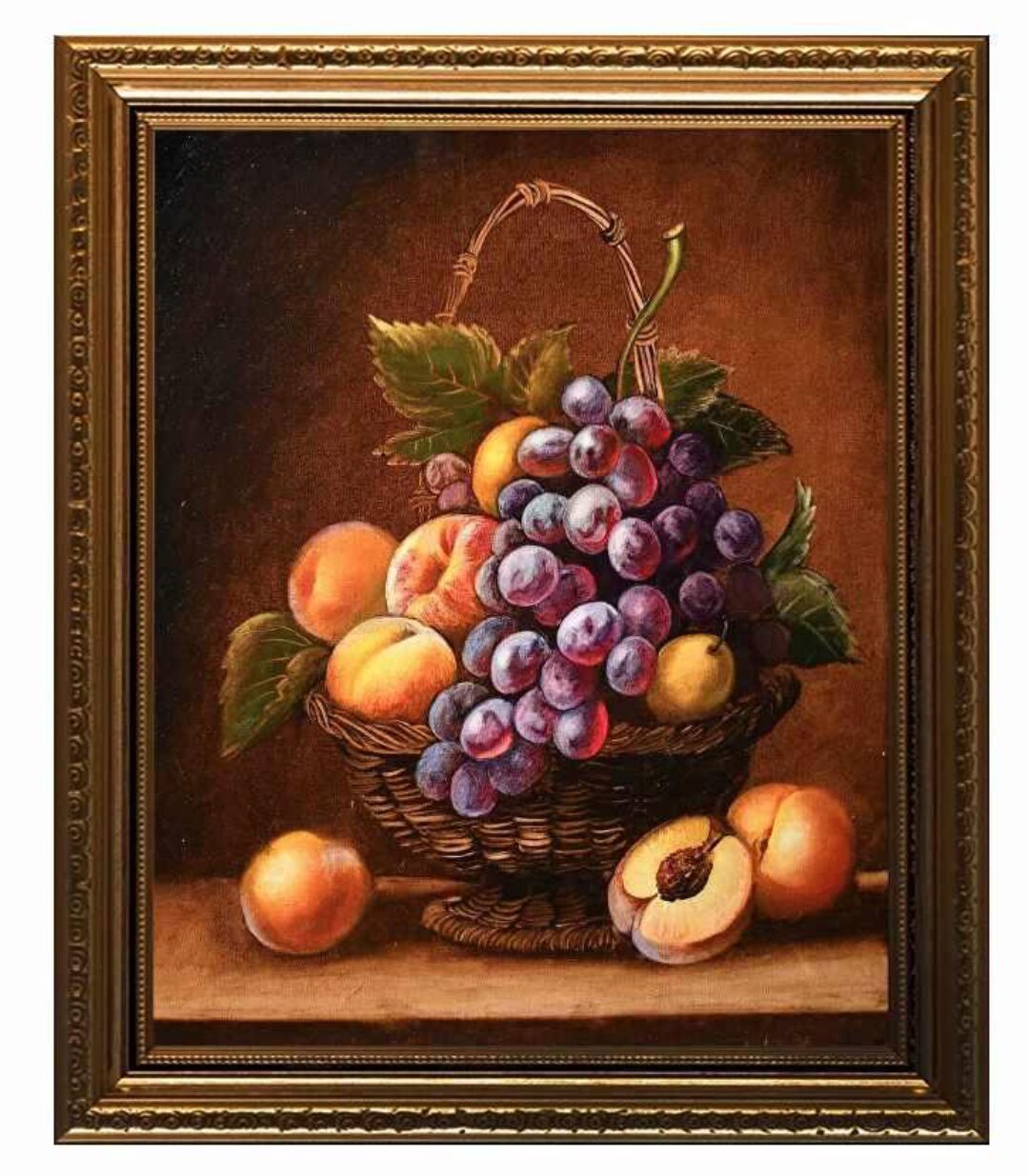 Натюрморт с виноградом  и персиками (Надежда Ильина)