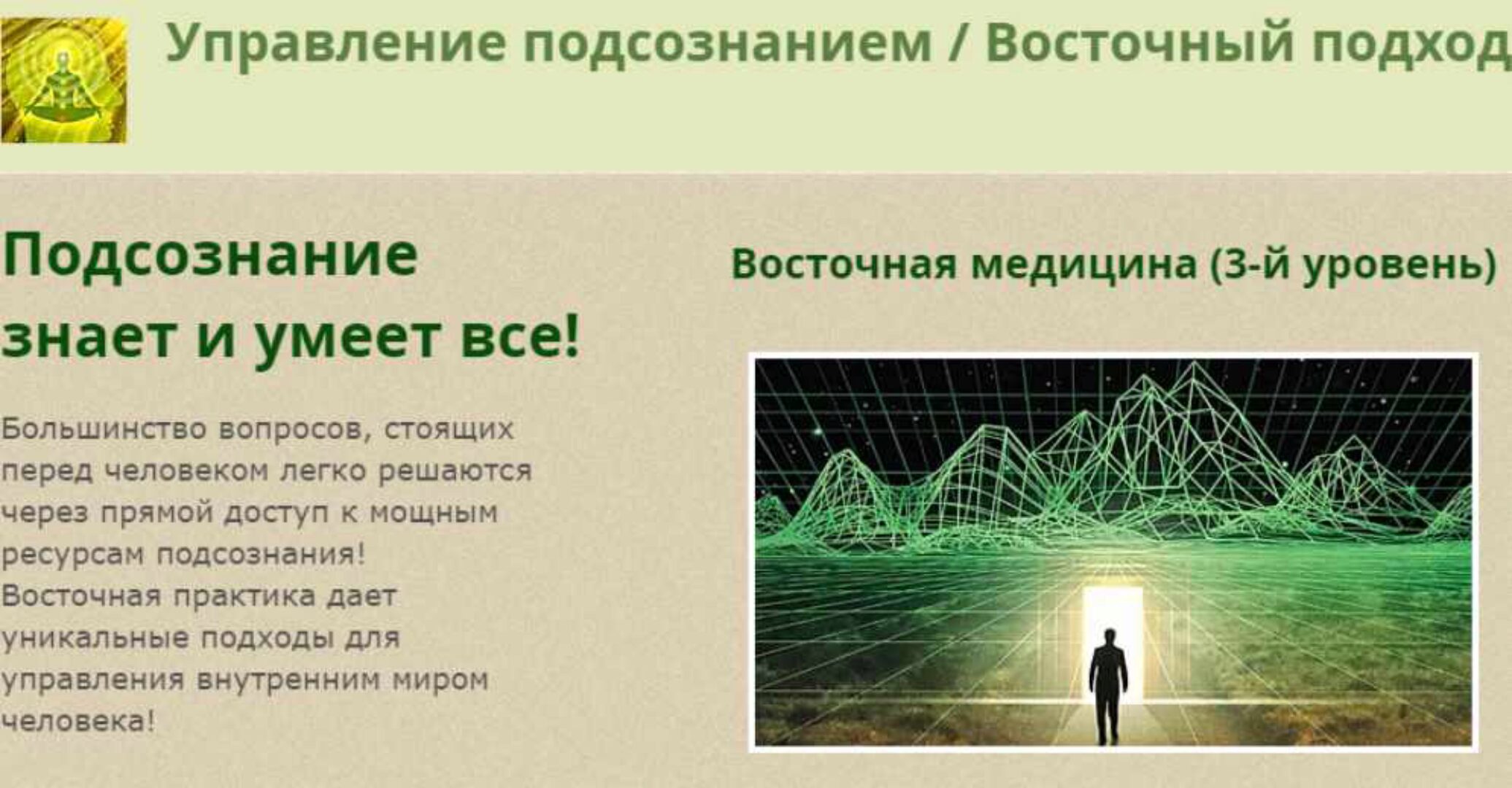 Управление подсознанием / Восточный подход (Владимир Заворотный)