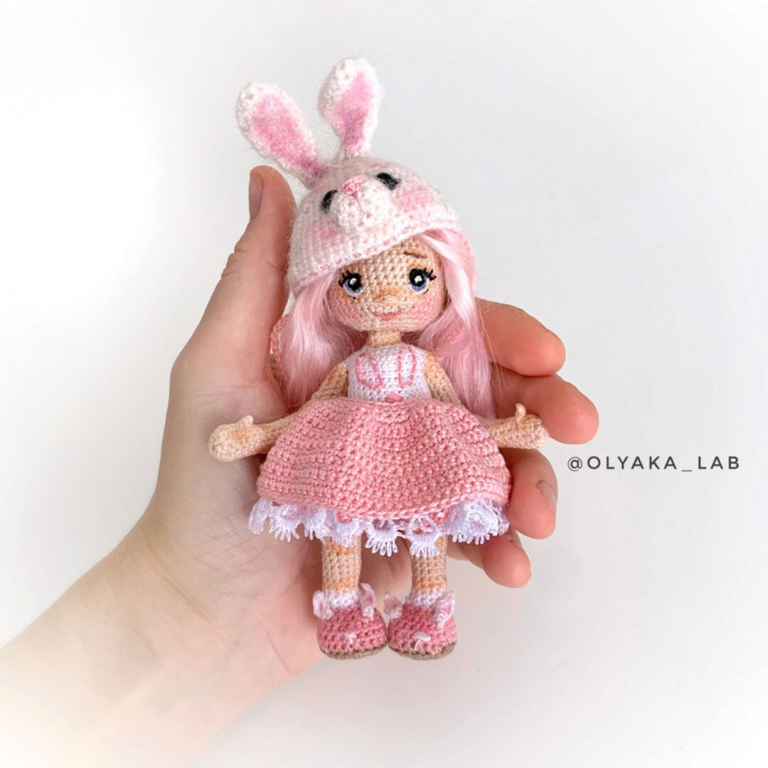 [Кукольная лаборатория Оля_ка] Кукла в шапке Зайки (Ольга Нижибецкая)