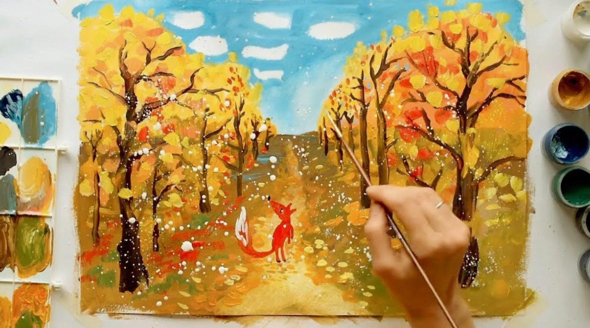 Рисование для детей «Рисуем осень» [Skillberry]