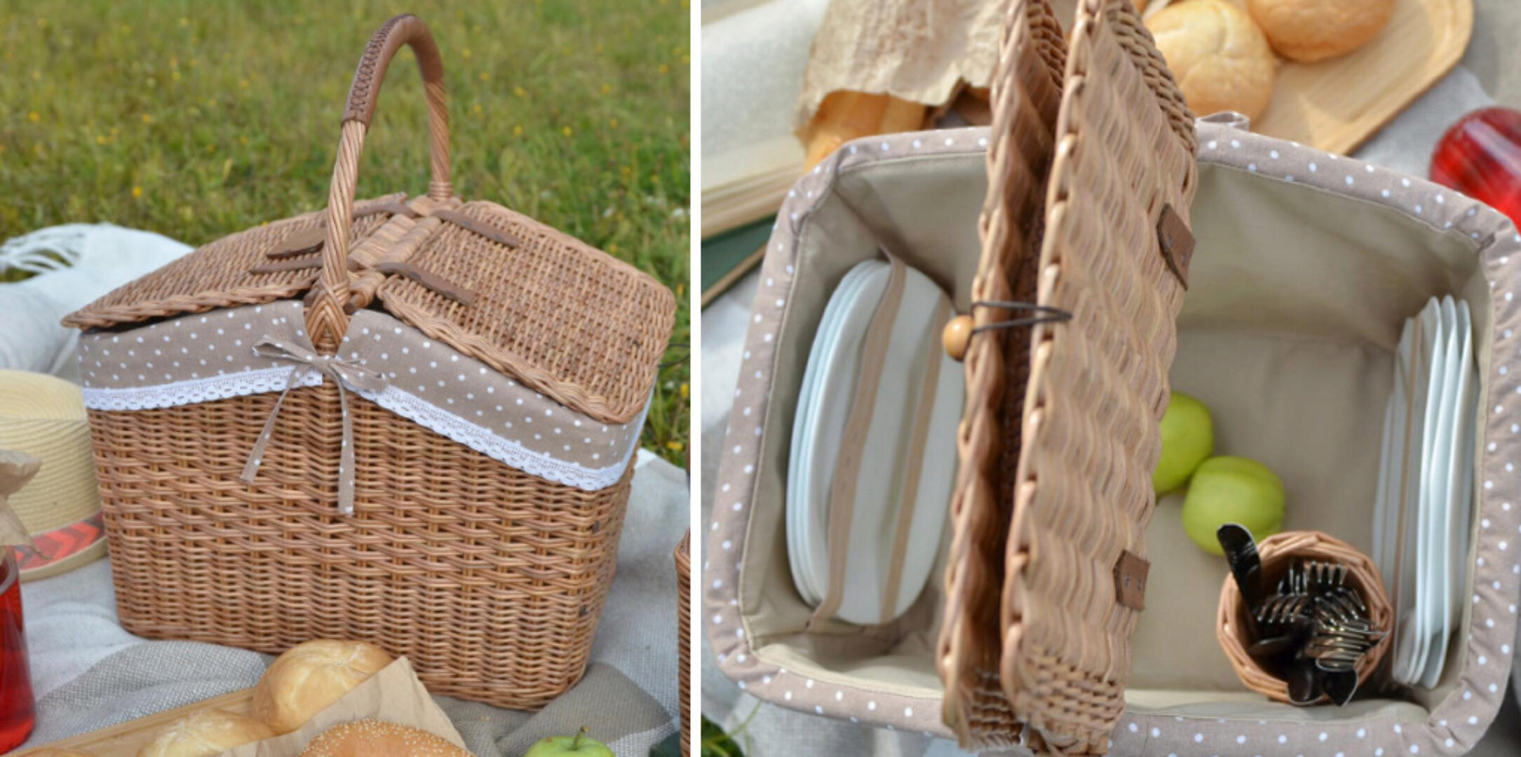 Корзина для пикника с чехлом (Елена Поздеева)