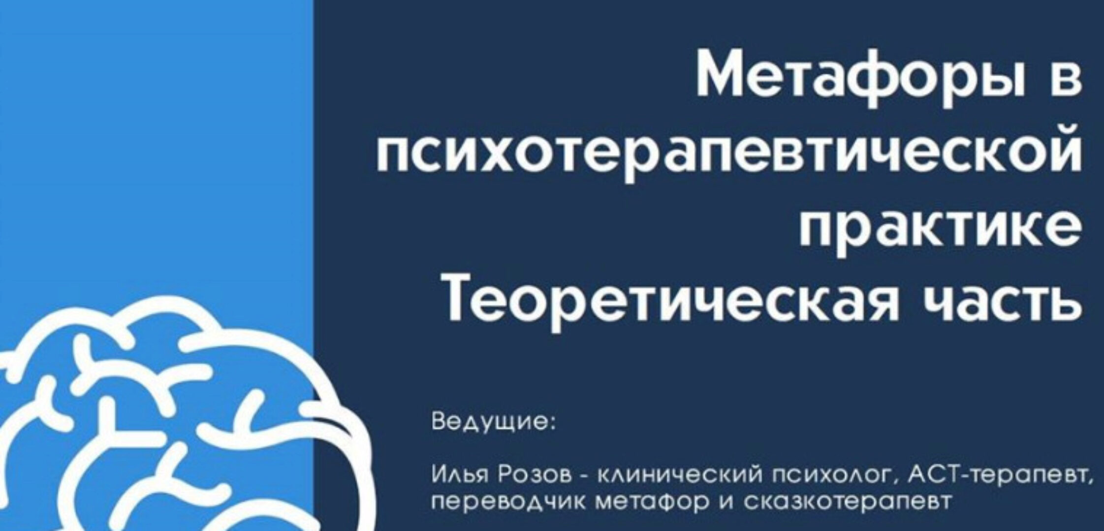 Метафоры в психотерапевтической практике (Илья Розов)