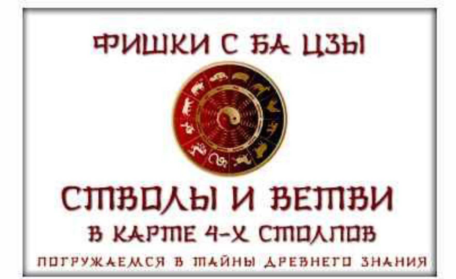 Фишки с бацзы Стволы и ветви. Структурный анализ. Потоки ци в карте бацзы (Юрий Сбитнев)