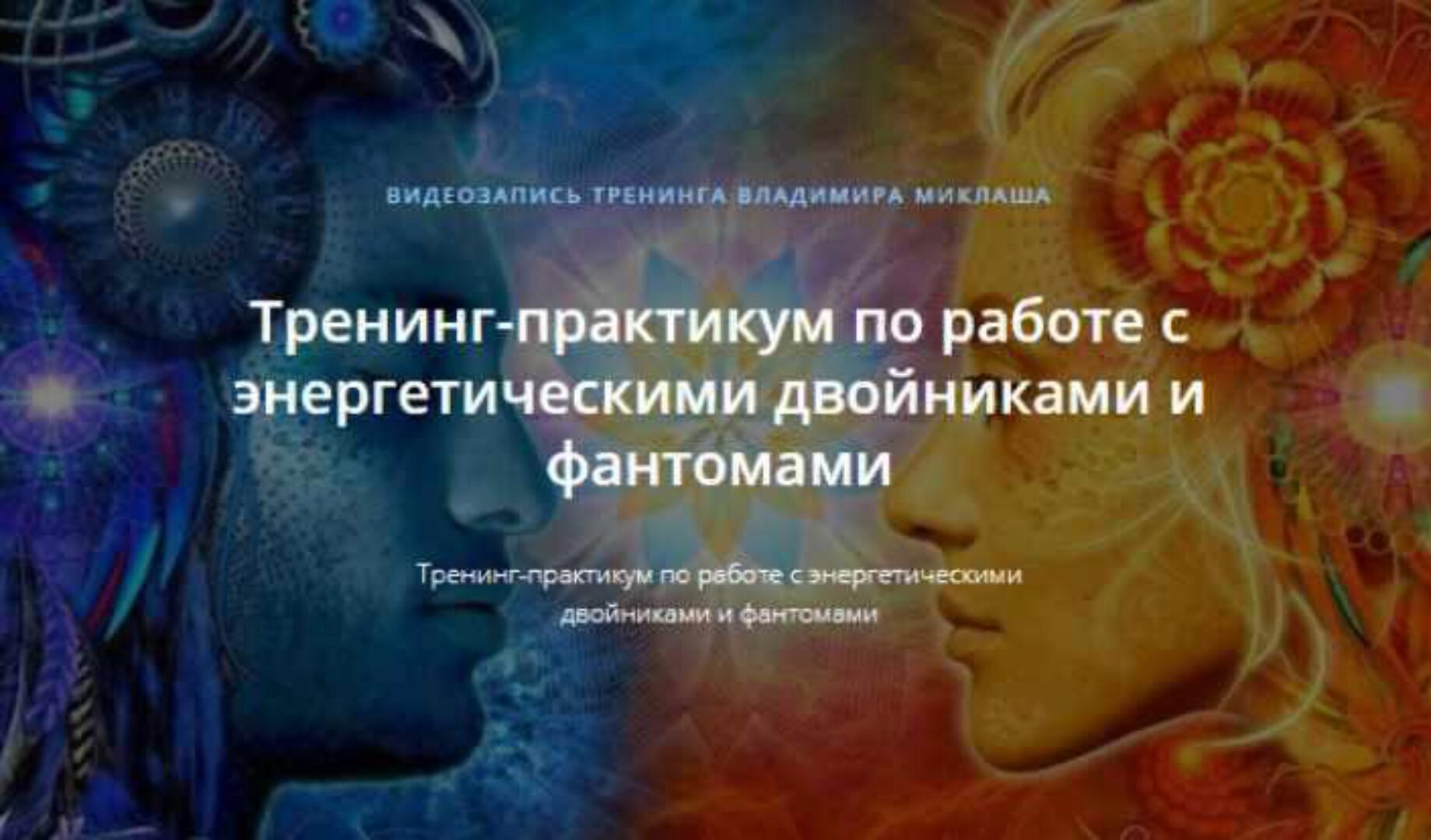 Тренинг-практикум по работе с энергетическими двойниками и фантомами (Владимир Миклаш)