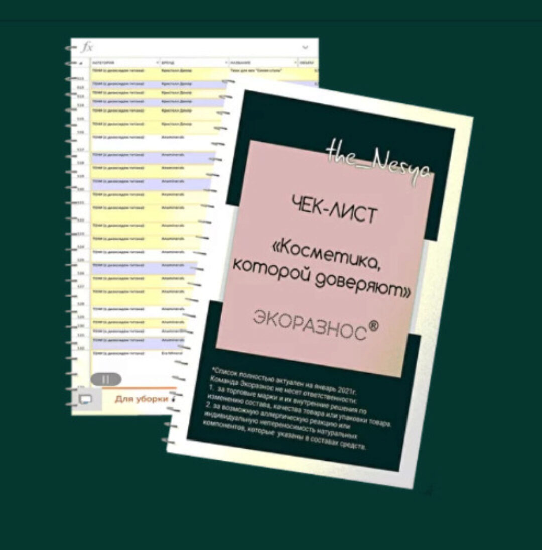 Чек-лист Безопасных средств (Инесса Генералова)