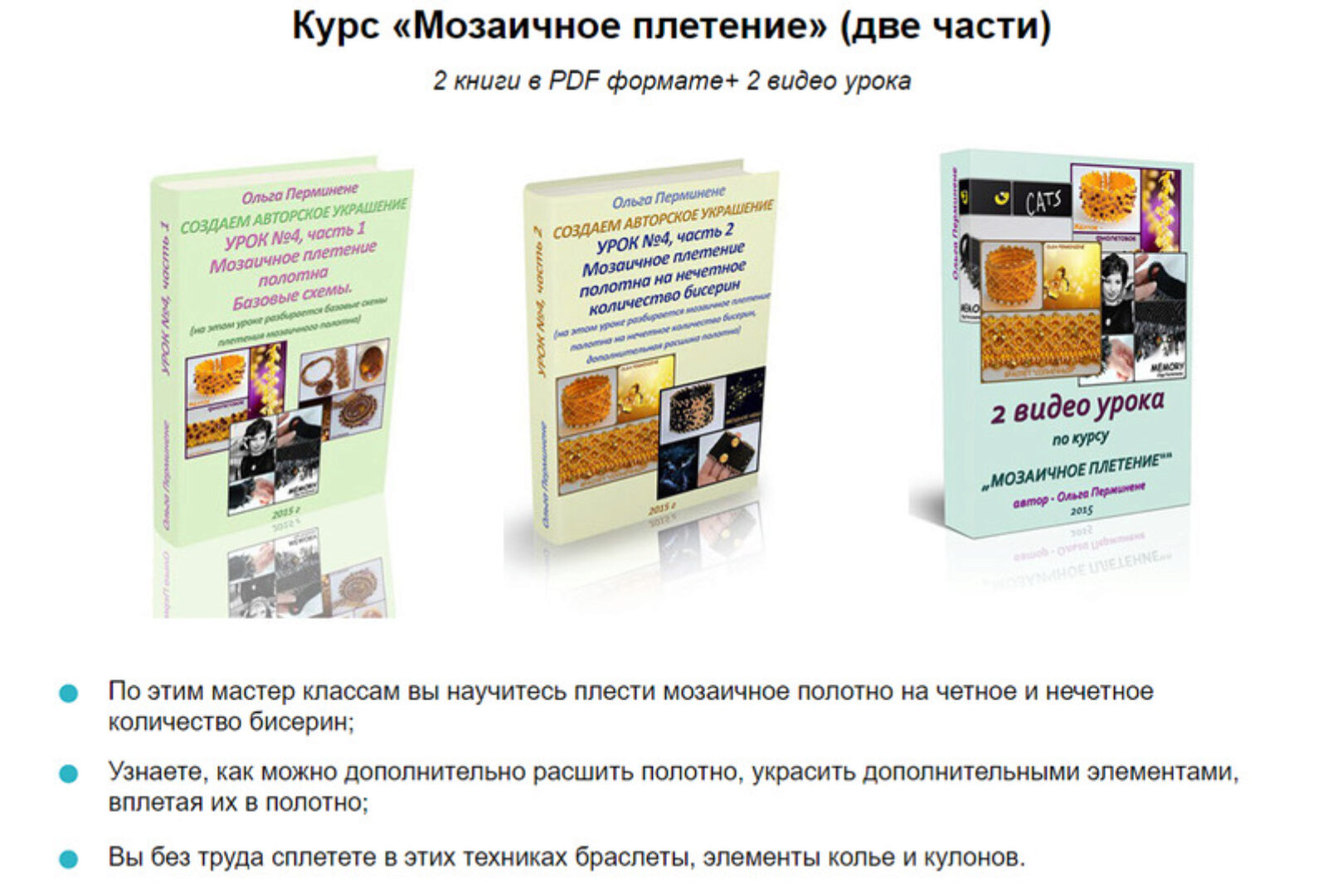 Мозаичное плетение (Ольга Перминене)