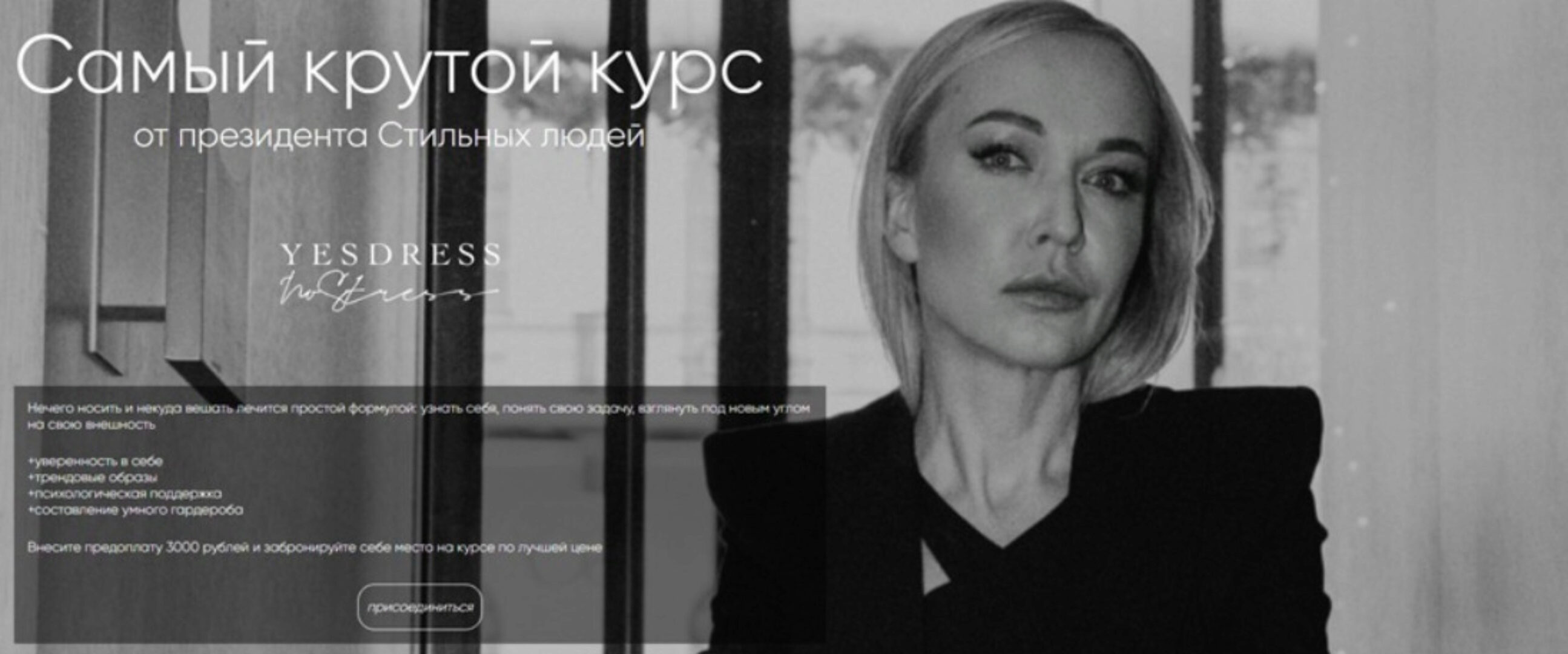 [Yesdress nostress] Самый крутой курс от президента Стильных людей  (Анастасия Кульбацкая)