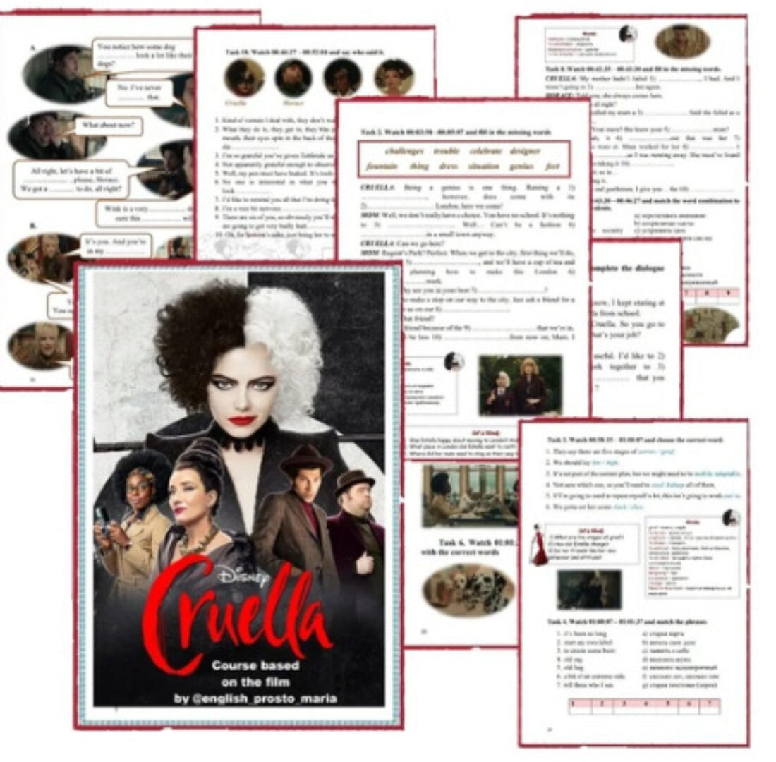 [English_prosto_maria] Workbook по фильму Cruella