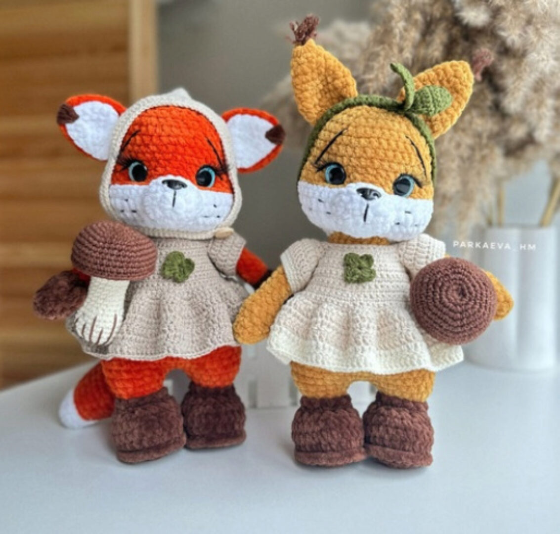 Лисичка и белочка (Анастасия Паркаева)