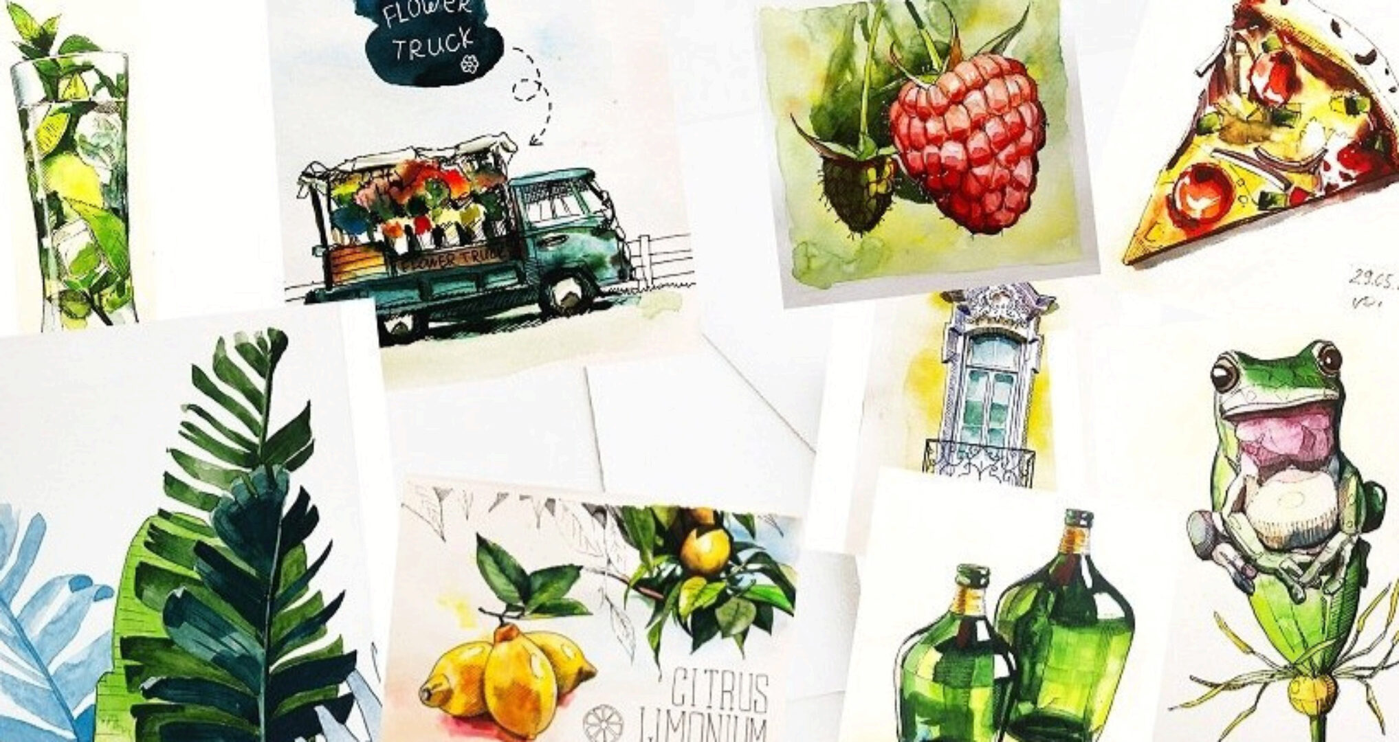 [2balkona] Онлайн курс по акварельному скетчингу Рисовать легко (Иван Крюков)