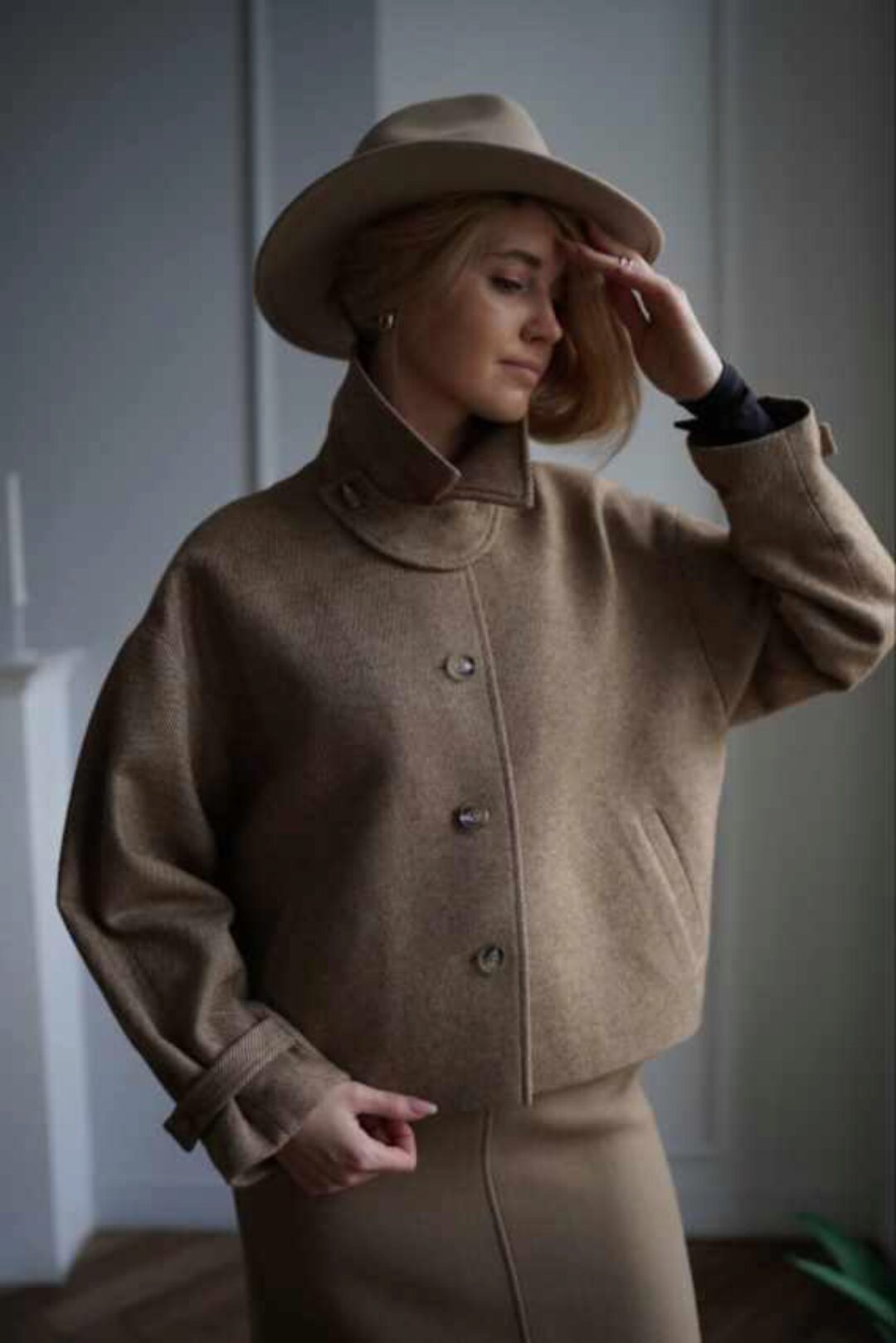 [Studio.Yusupova] Полупальто женское Sofia S. Размер 42. Рост 162-166 (Кристина Юсупова)