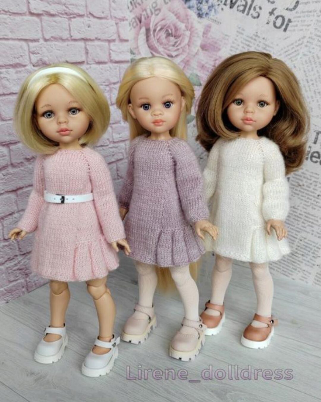 [Lirene's dolls] Платье Клэр 3 в 1 для кукол Паола Рейна 32-34 см (Lirene Dolldress)