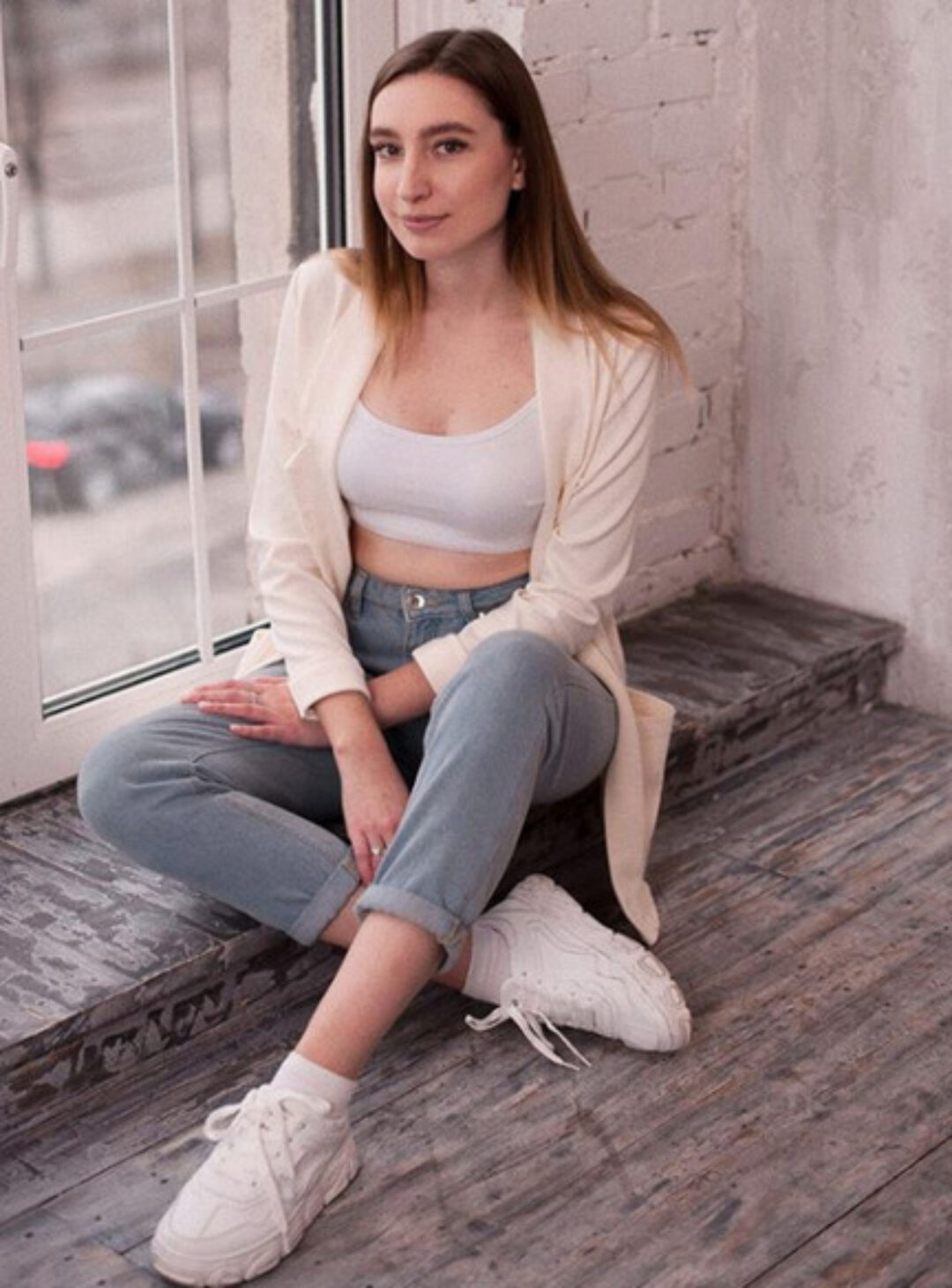 Окрашивание бровей краской (Женя Левина)