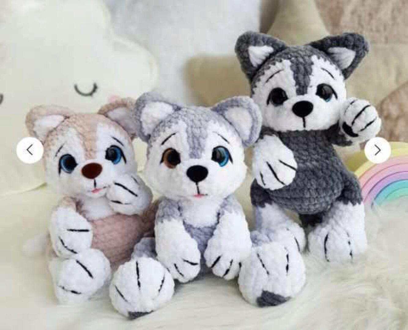 Хаски из серии мастер-класса Крошка Плюшик (Екатерина Чиркова)