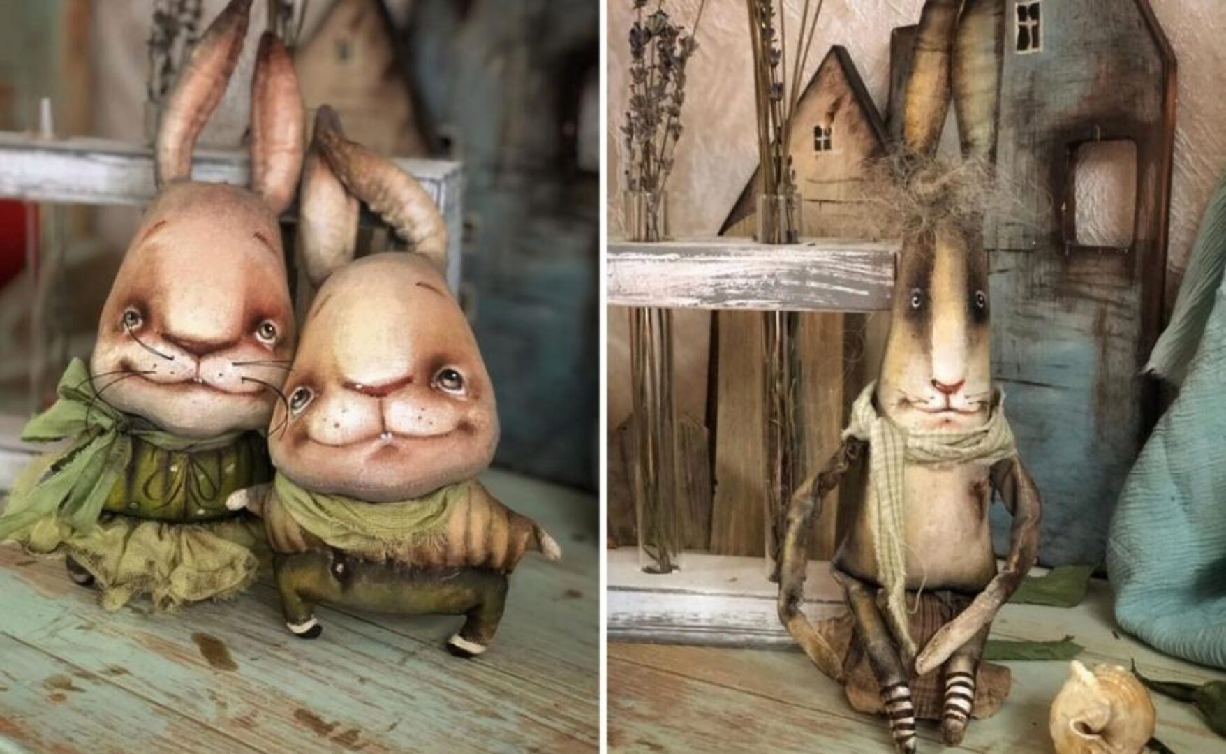 [Игрушки] Текстильный зайка (Lena Verbets)