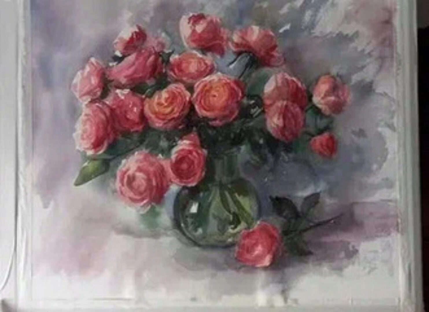 [lectoroom] Рисуем букет чайных роз акварелью (Елена Базанова)