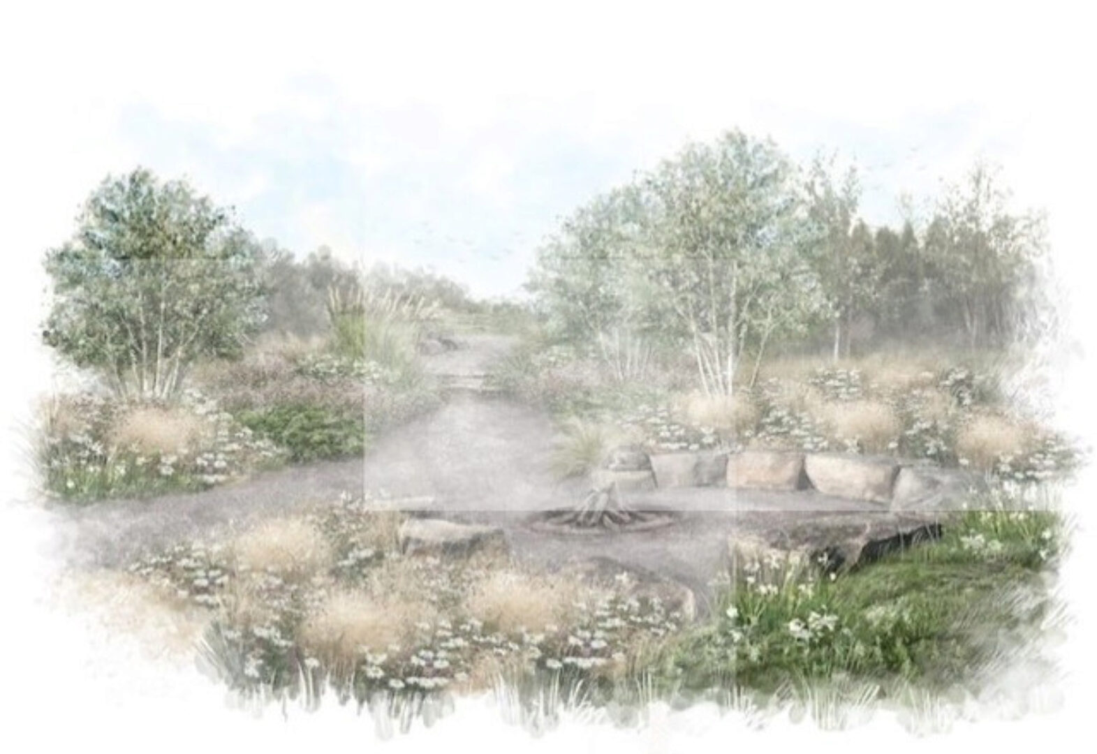 Уникальная пейзажная техника для ландшафта (Дарья Вендина)