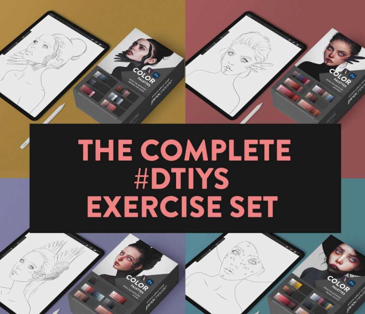 [gumroad] Набор скетчей и палитр (Laura H. Rubin)