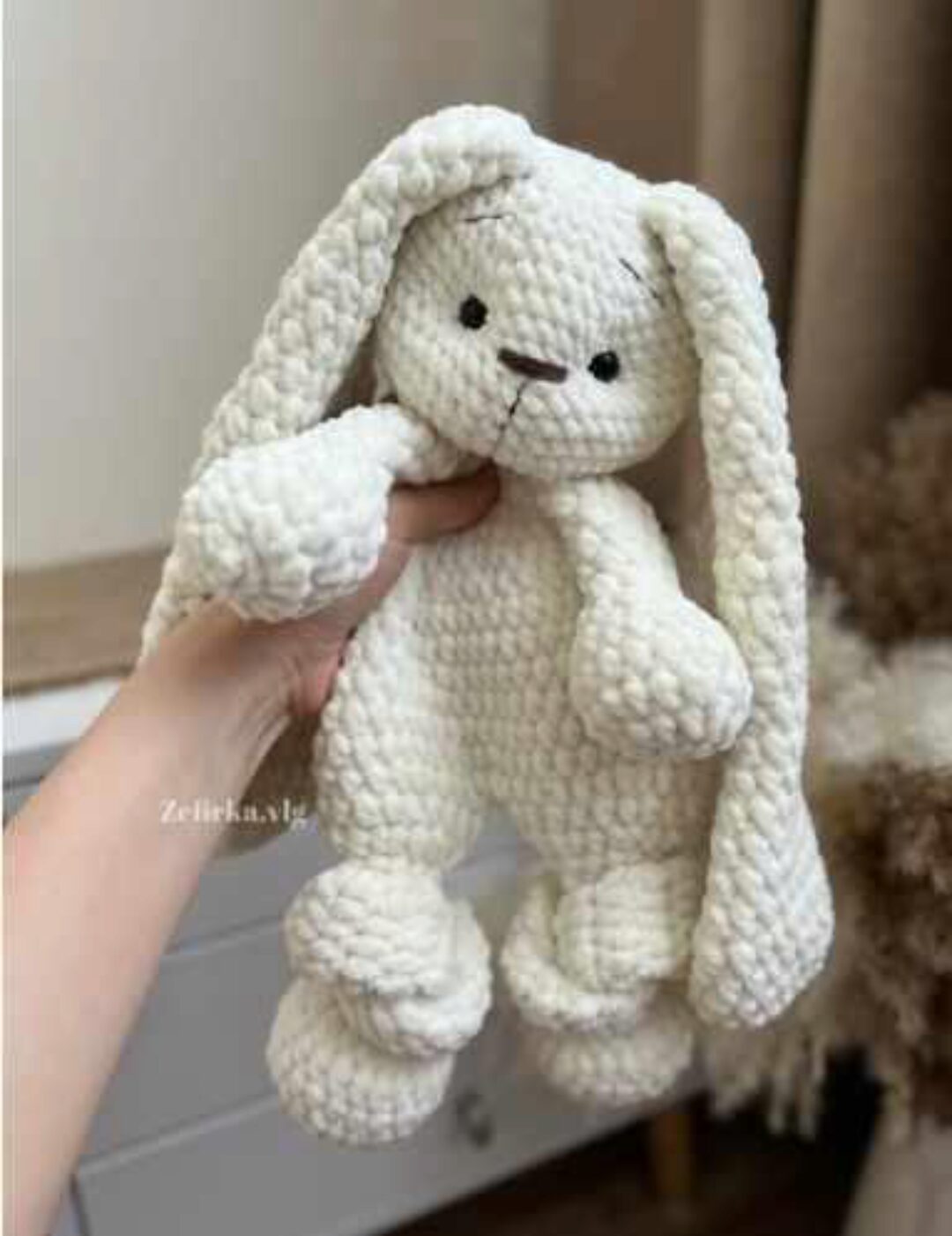 [Zefirka.Vlg] Игрушка-комфортер зайка (Валентина Ващенко)