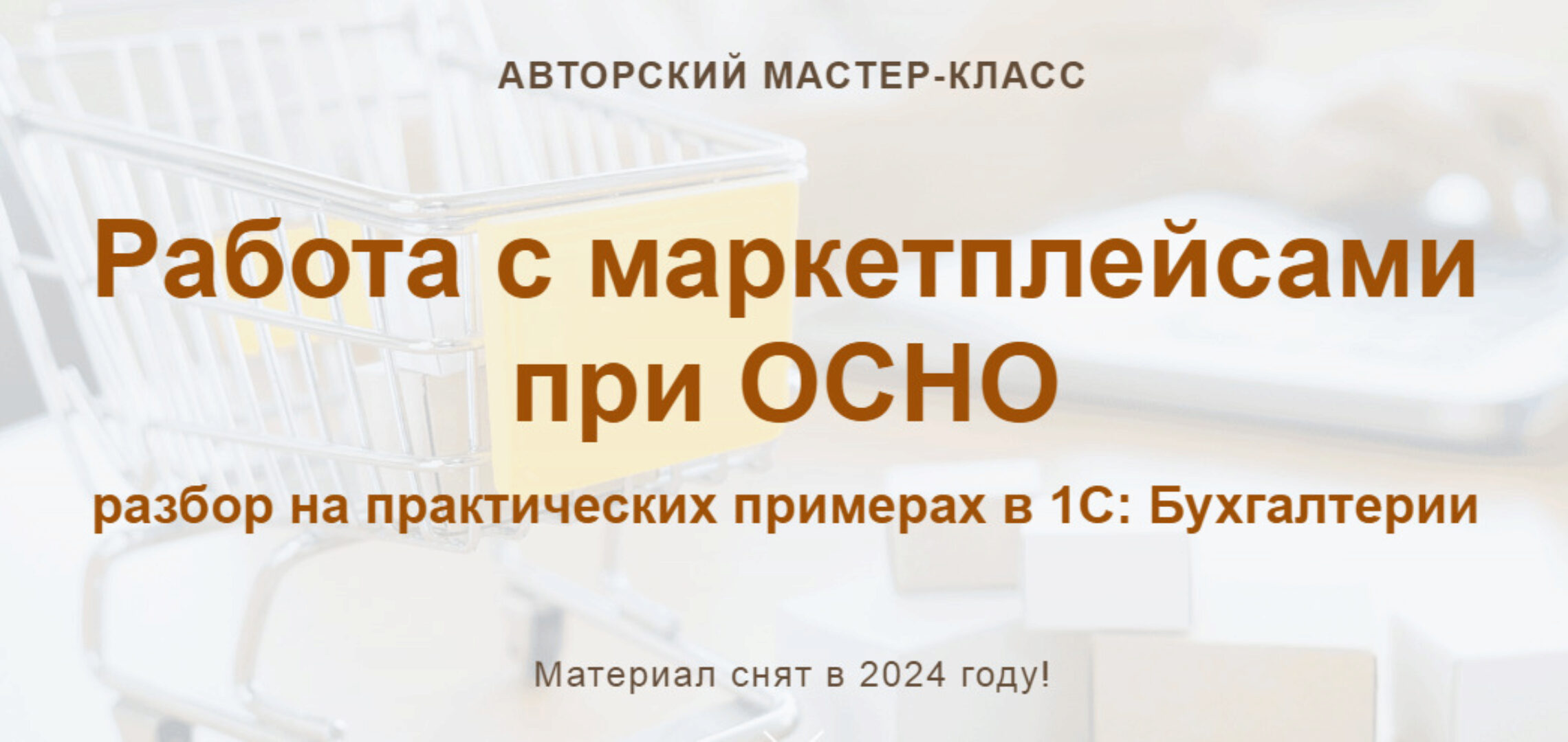 [учетбеззабот] Работа с маркетплейсами при ОСНО 2024 (Ольга Шулова, Алина Календжан)