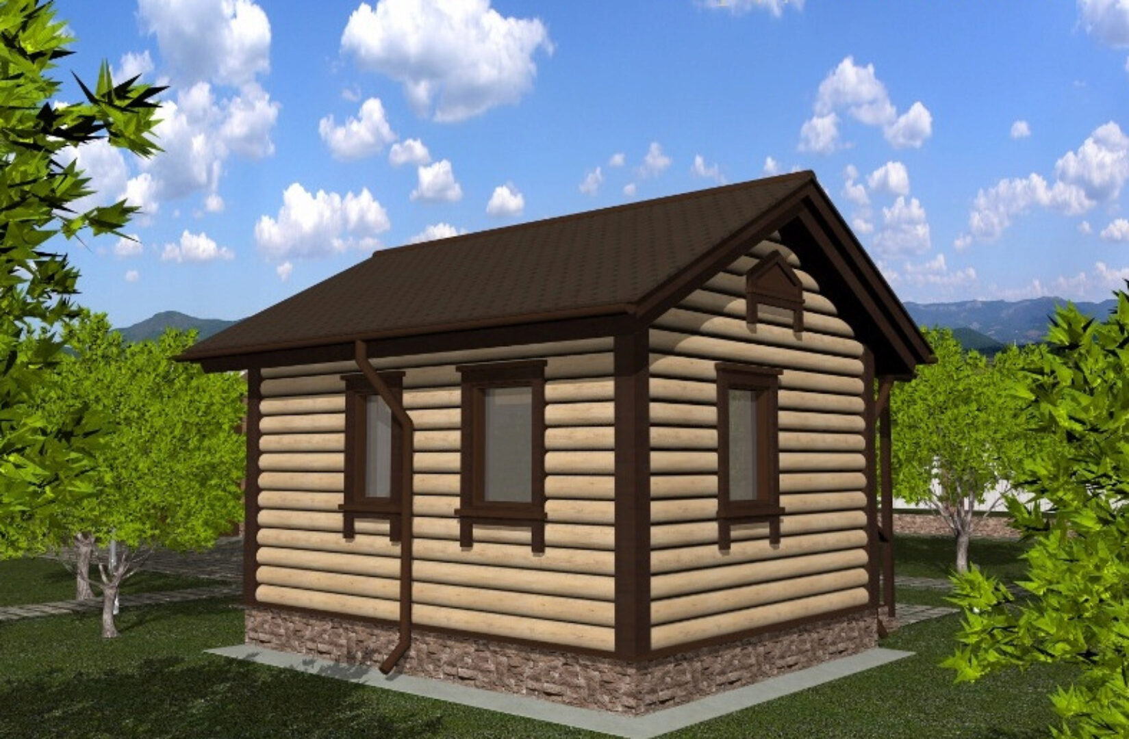 [karkasdom.info] Проект каркасной бани 4х5 20м2 для строительства своими руками. Проект КД-7