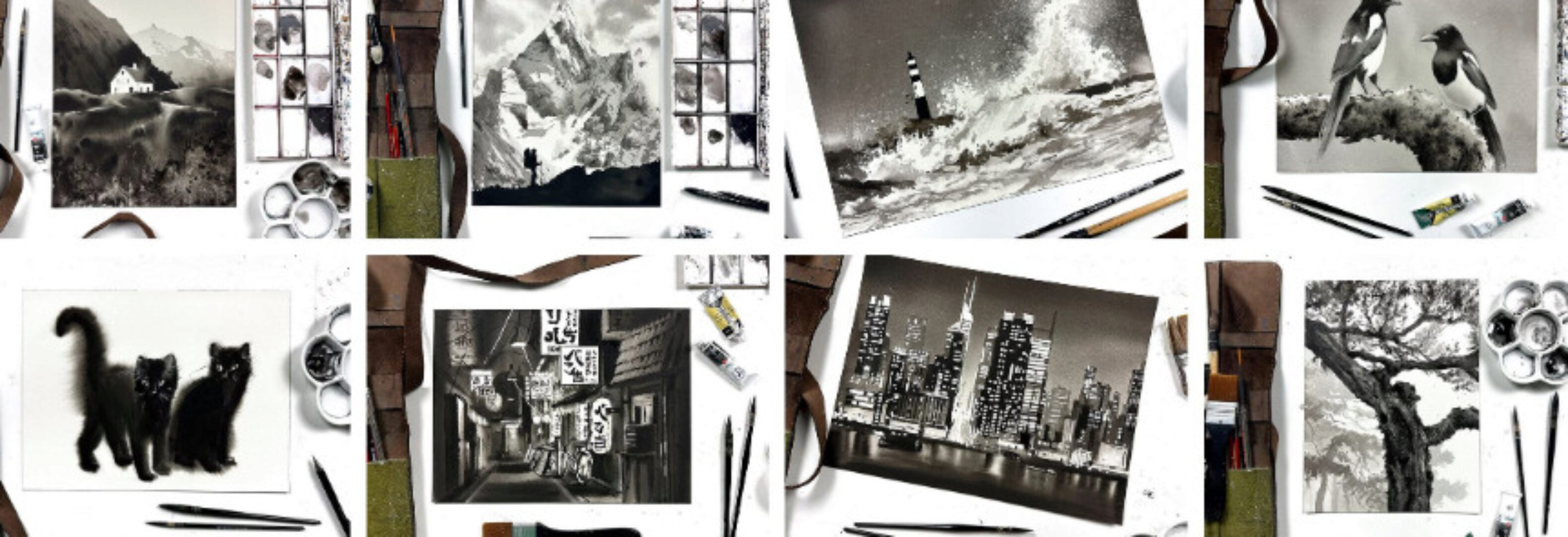 [Художник Online] Чёрная акварель (Дарья Куцаева)